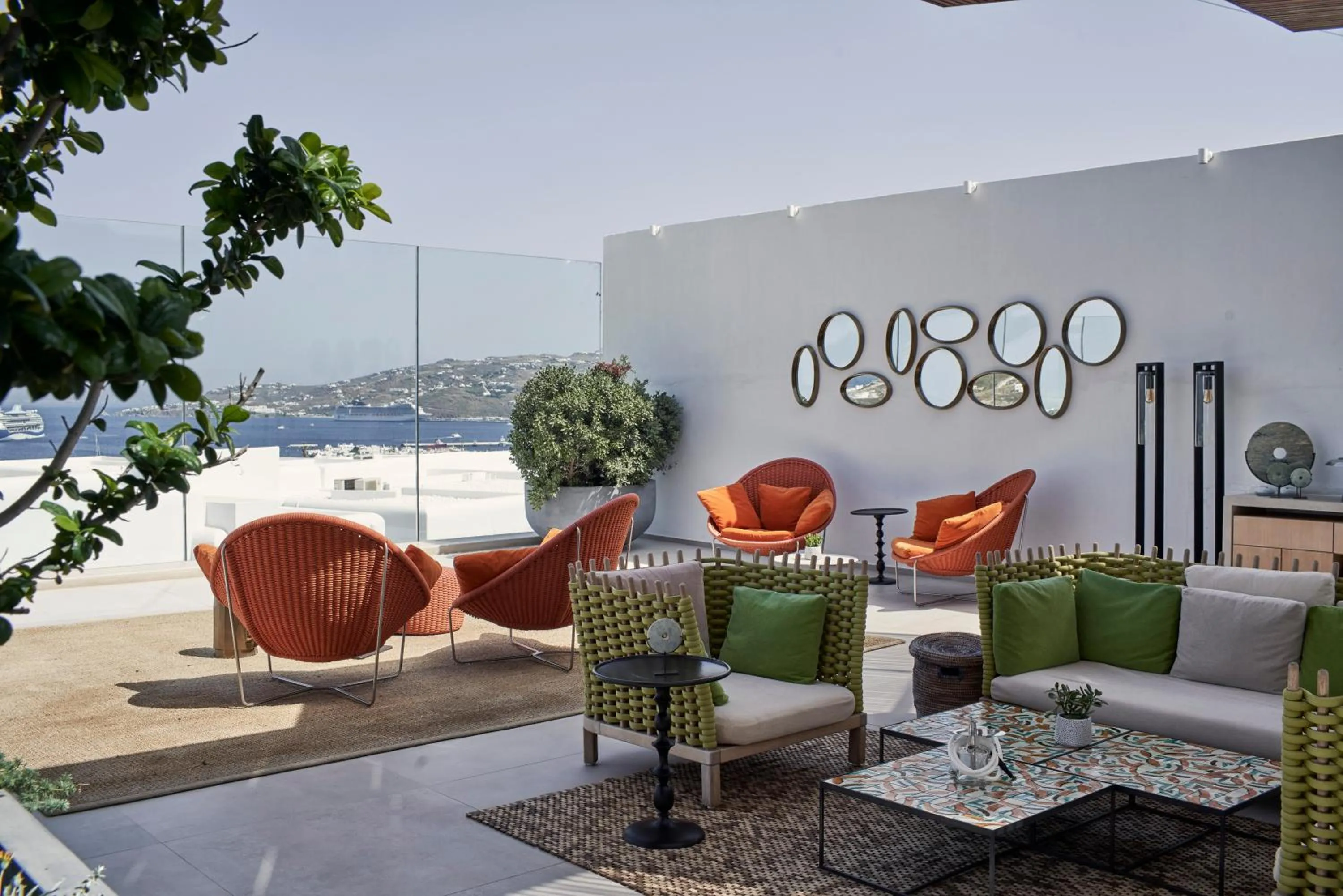 Balcony/Terrace in Myconian Naia - Preferred Hotels & Resorts