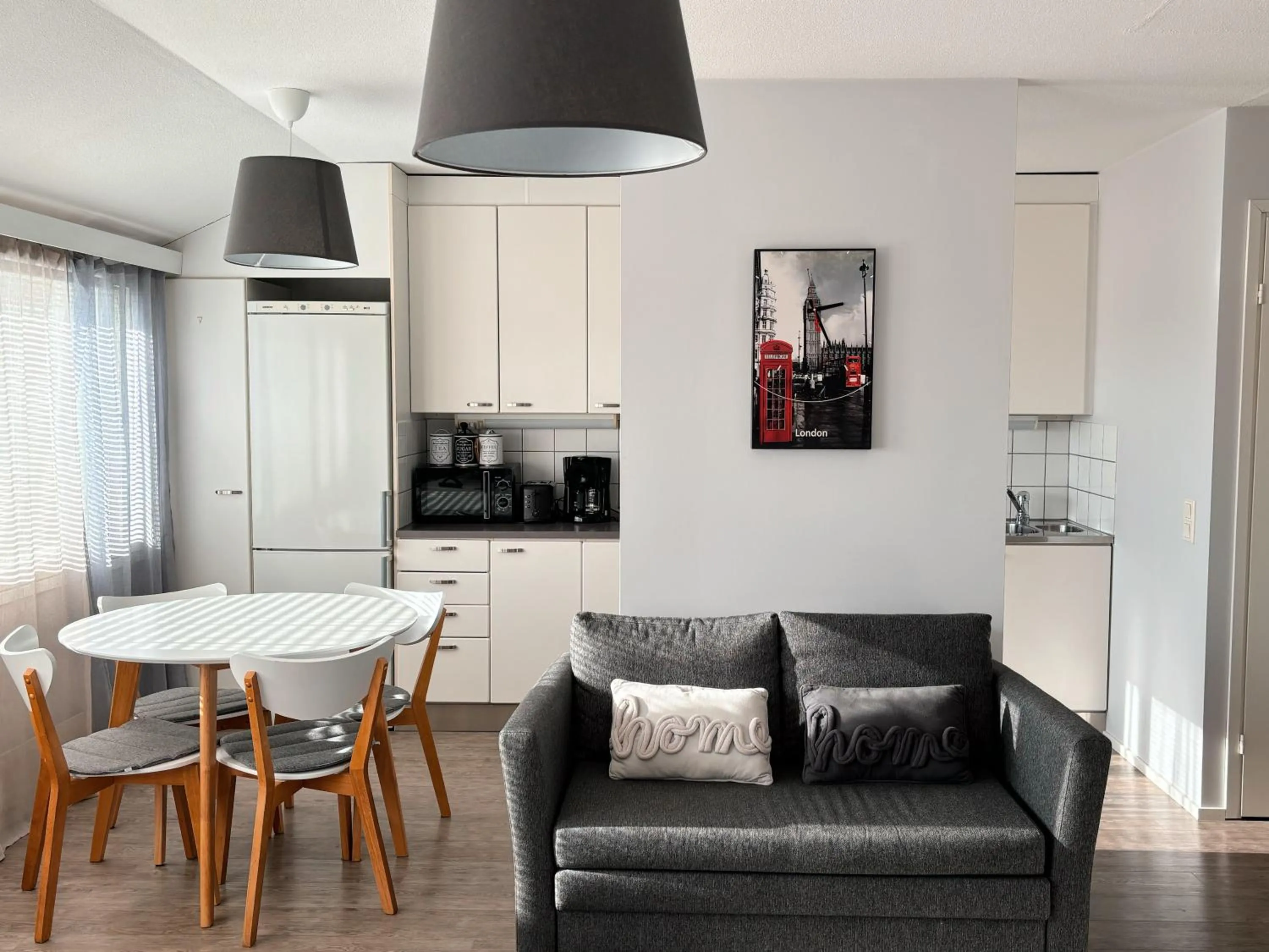 Kitchen or kitchenette in Hamina Bastion Apartments