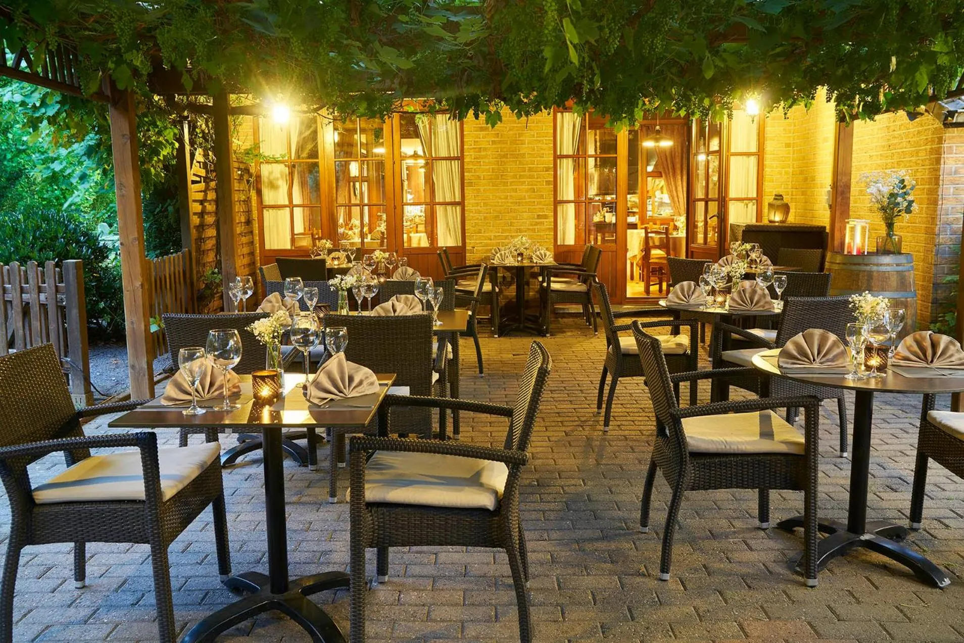 Patio in DC Hotel & Restaurant Brussels South