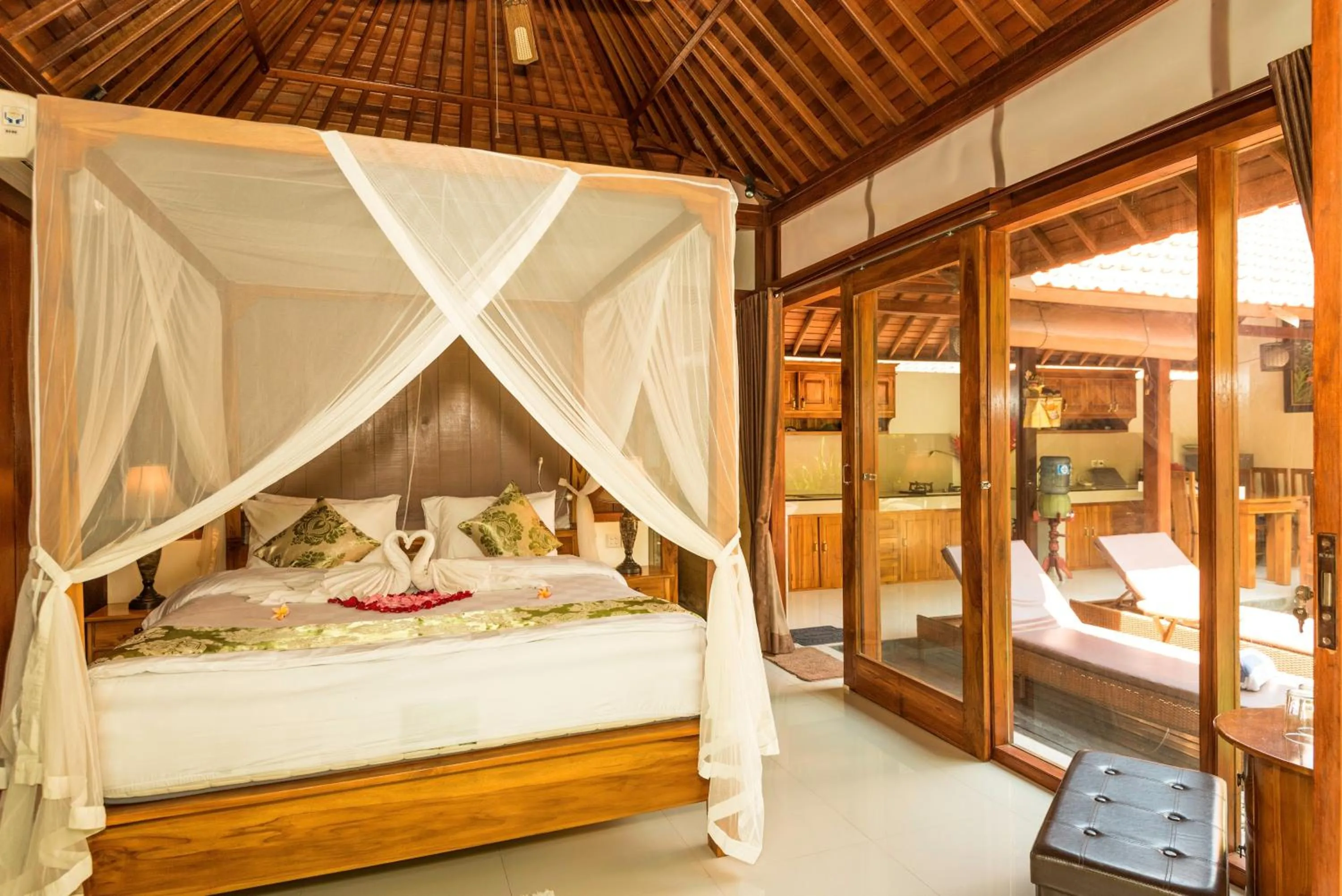 Living room, Bed in Naja Private Villa Ubud
