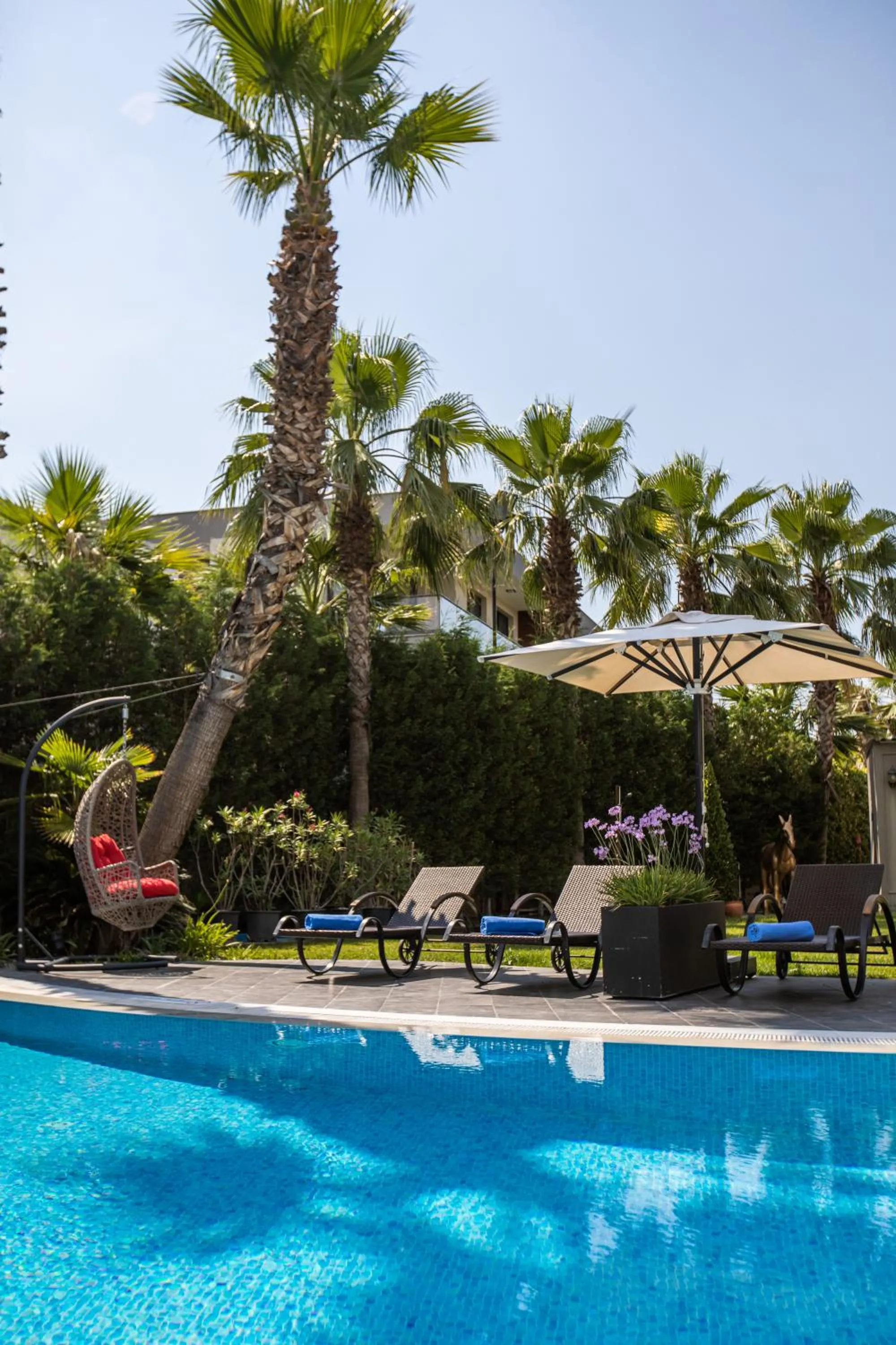 Pool view in DoubleTree By Hilton Izmir Airport