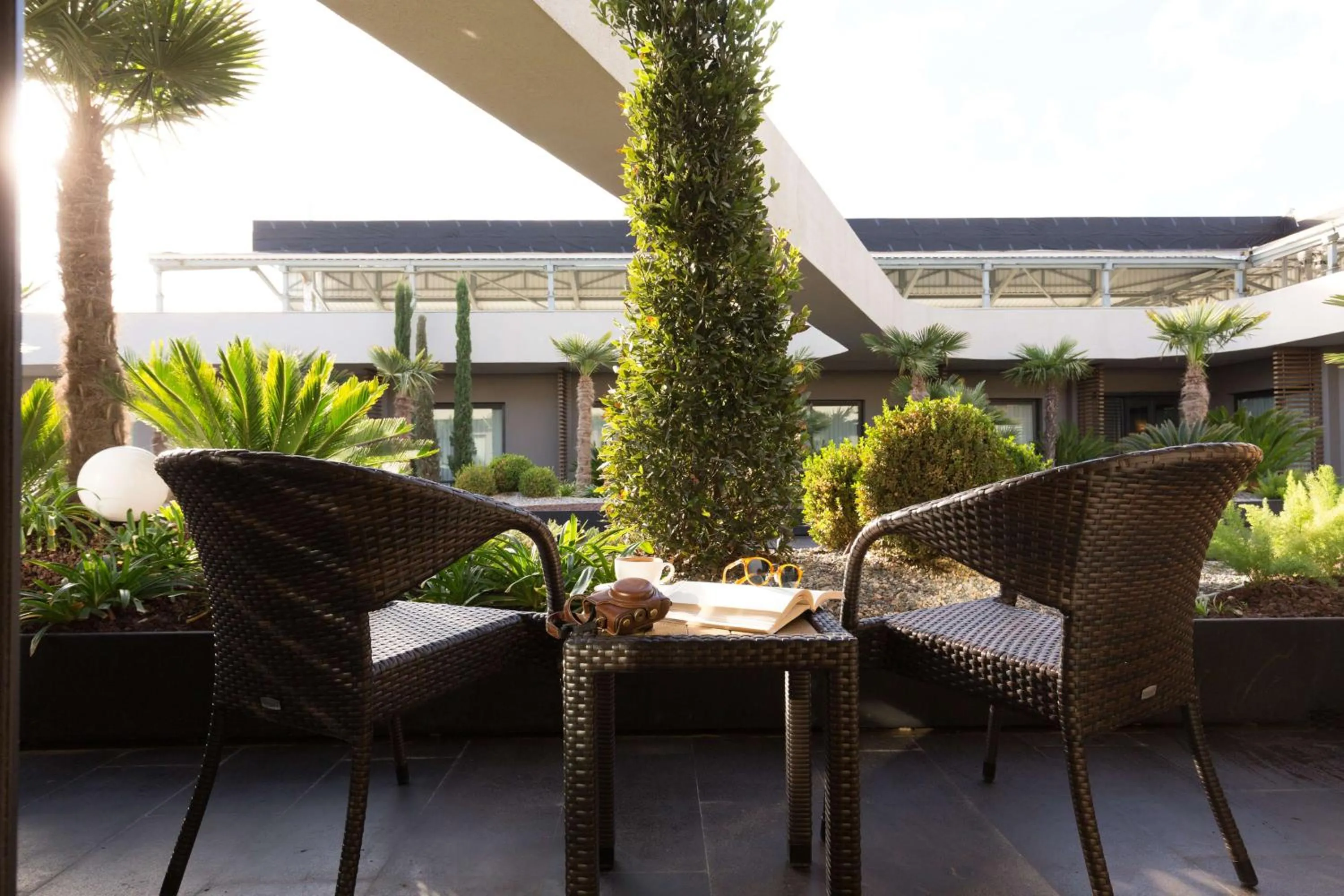 Patio in DoubleTree By Hilton Izmir Airport