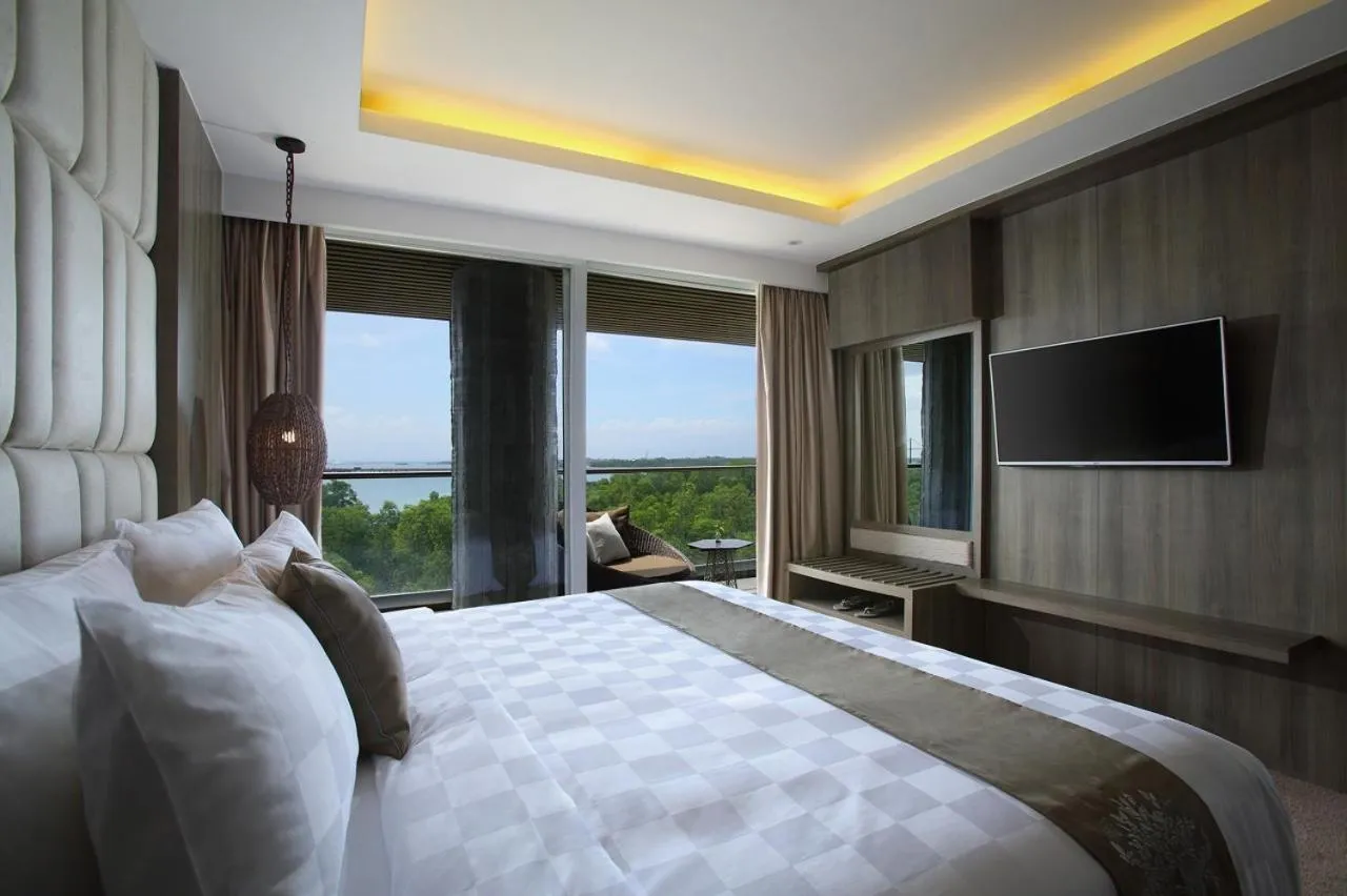 TV and multimedia, Bed in The Crystal Luxury Bay Resort Nusa Dua