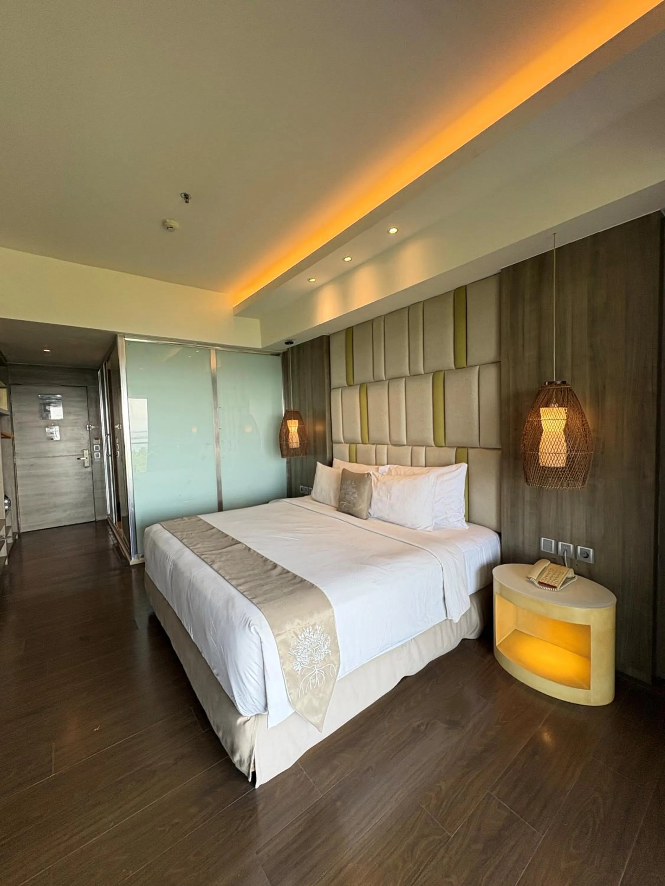 Bed in The Crystal Luxury Bay Resort Nusa Dua