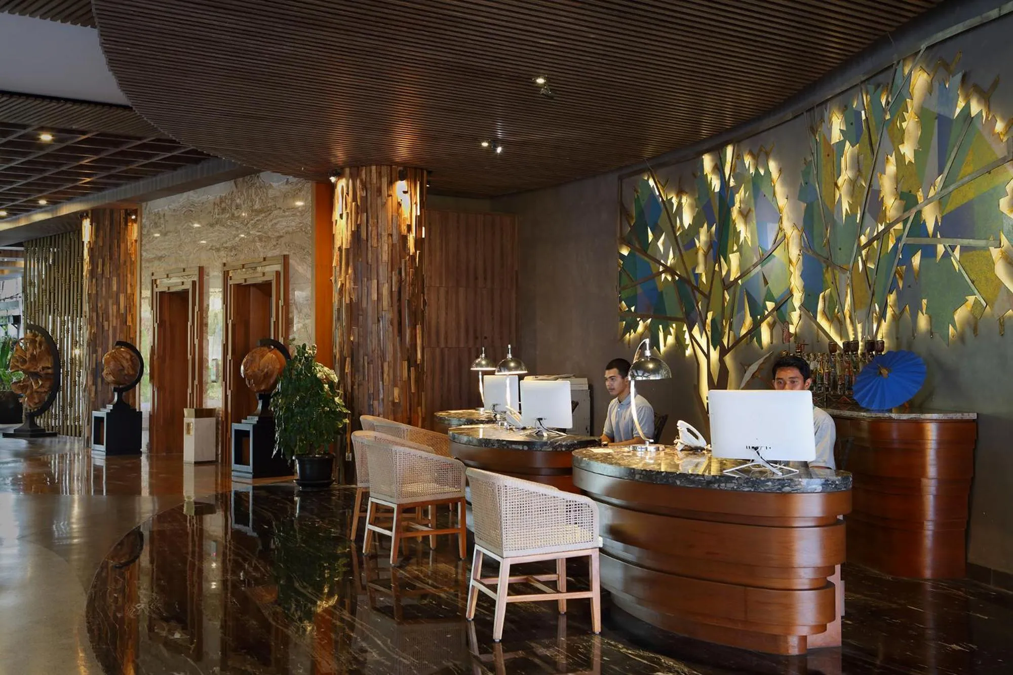 Lobby or reception in The Crystal Luxury Bay Resort Nusa Dua