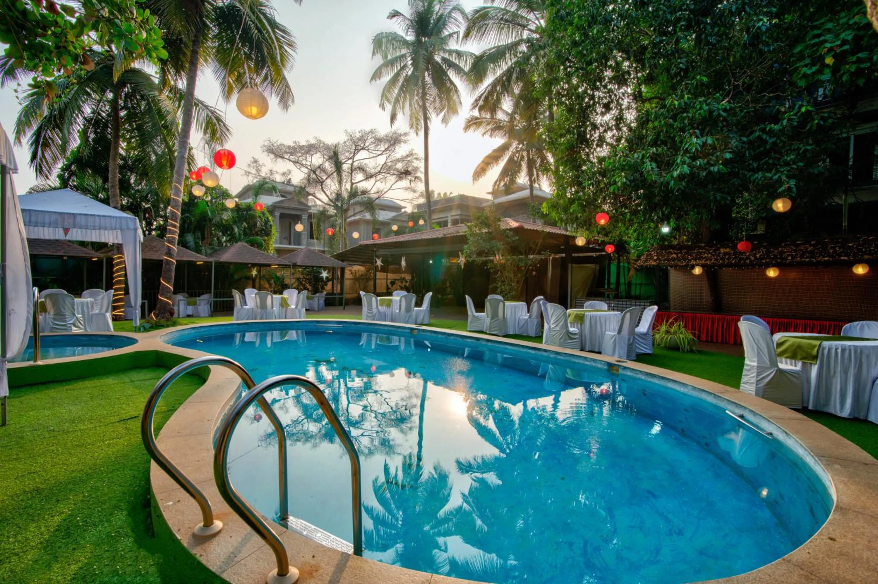 Pool view in Resort Martins Siesta , A Portuguese Heritage Resort in Calangute