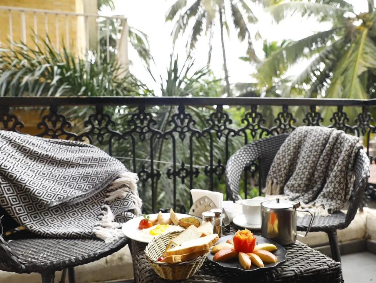 Balcony/Terrace in Resort Martins Siesta , A Portuguese Heritage Resort in Calangute