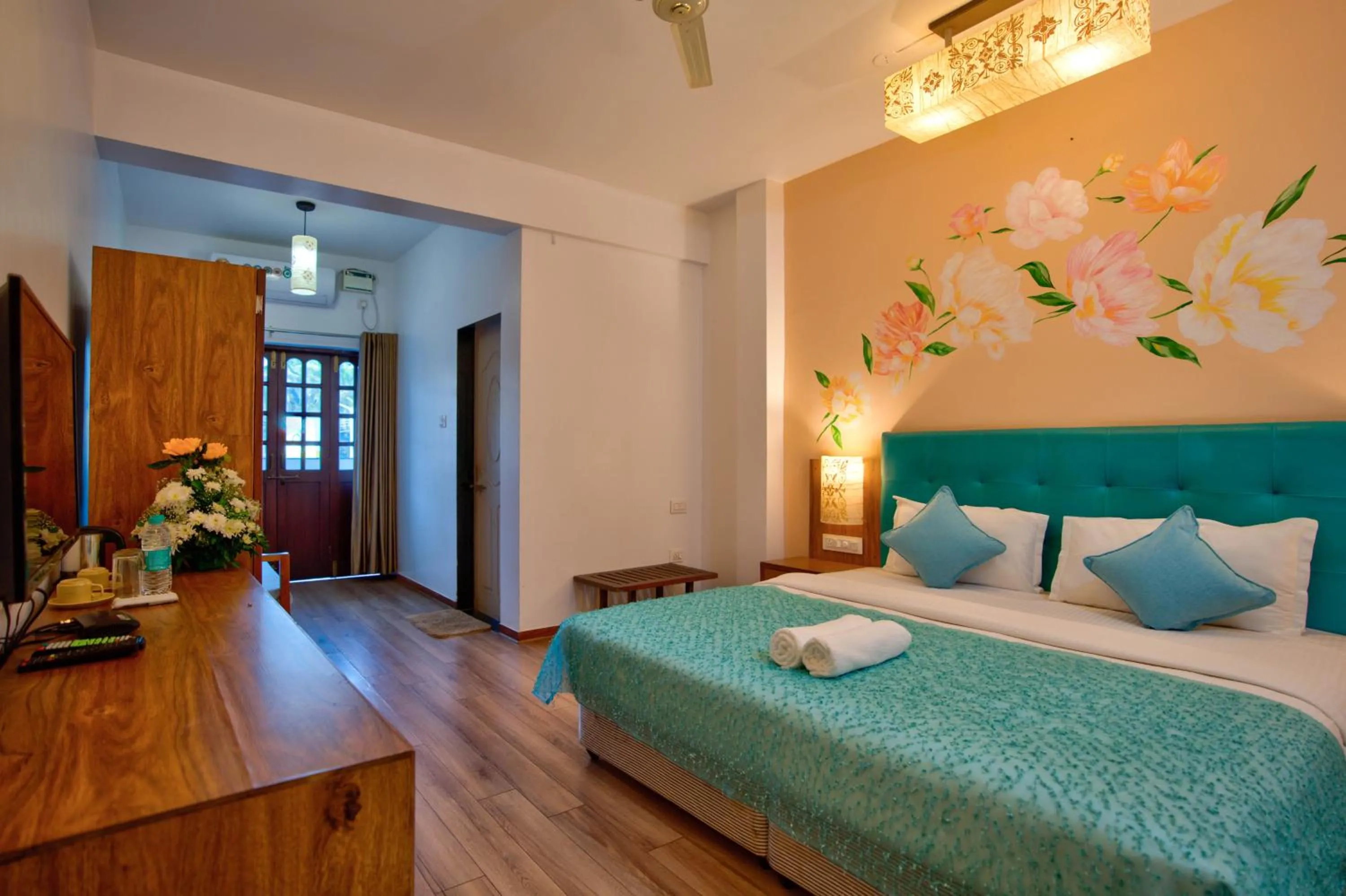 Bedroom, Bed in Resort Martins Siesta , A Portuguese Heritage Resort in Calangute
