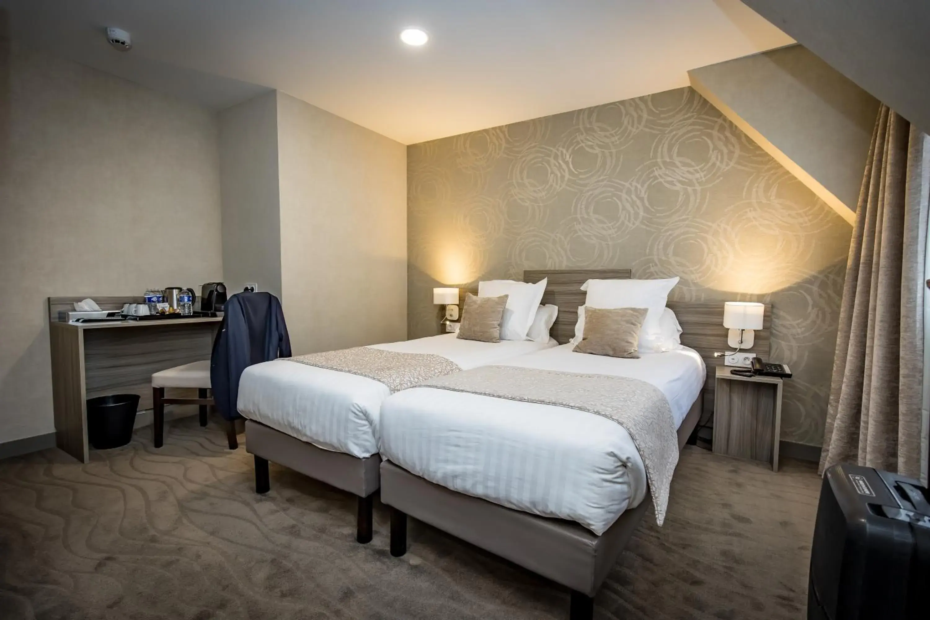 Twin Room in Hôtel De Brunville & Spa Twin Room in Hôtel De Brunville & Spa