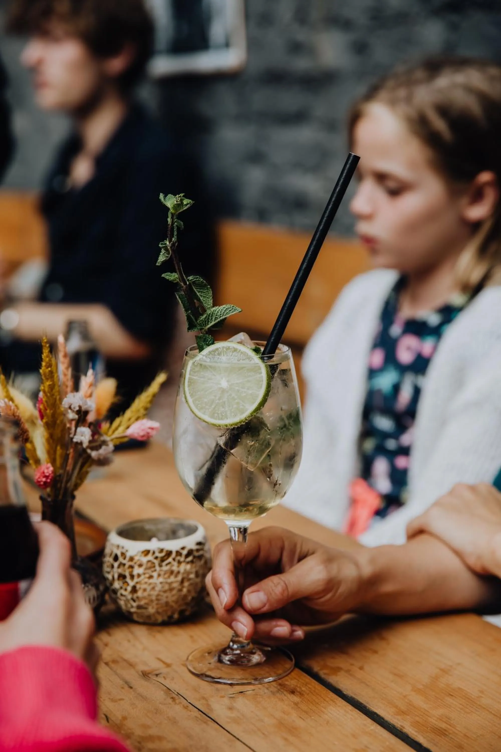 group of guests in Hotel Rose Red