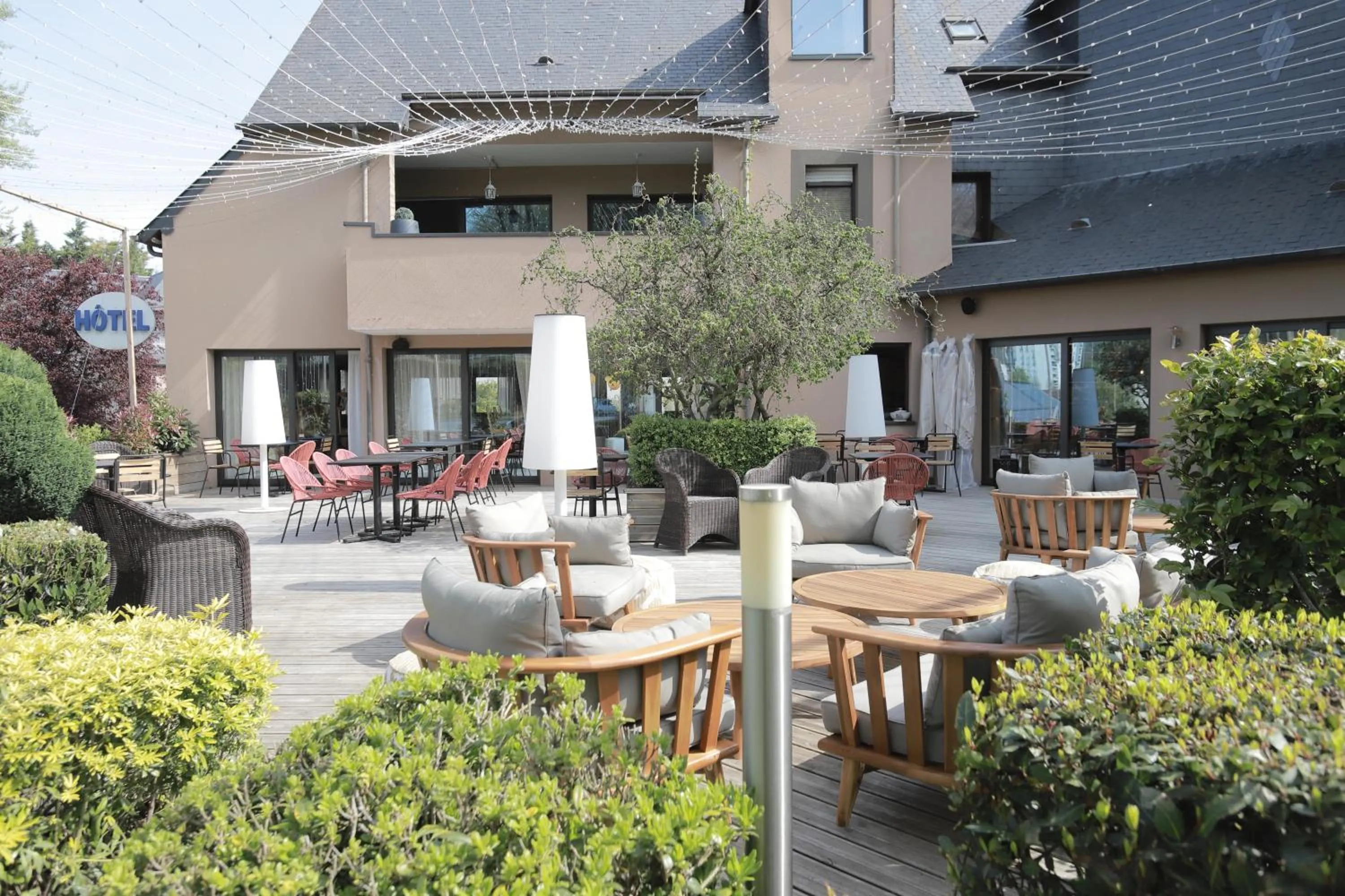 Balcony/Terrace in Hôtel Antares & Spa