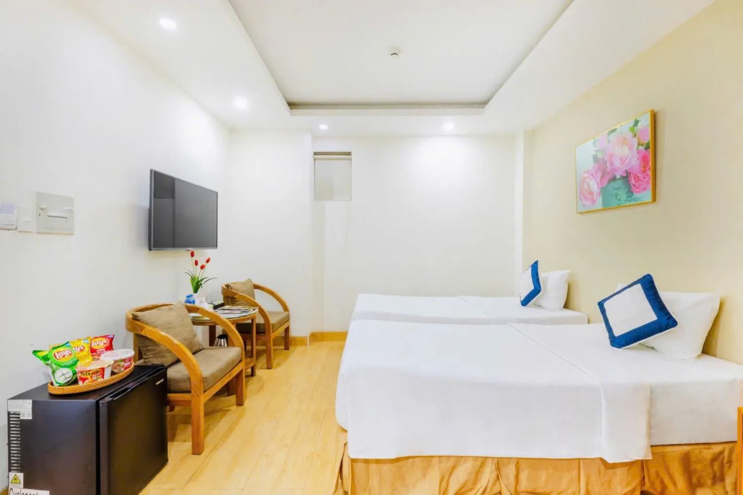 Bed in Blue Diamond Airport Hotel