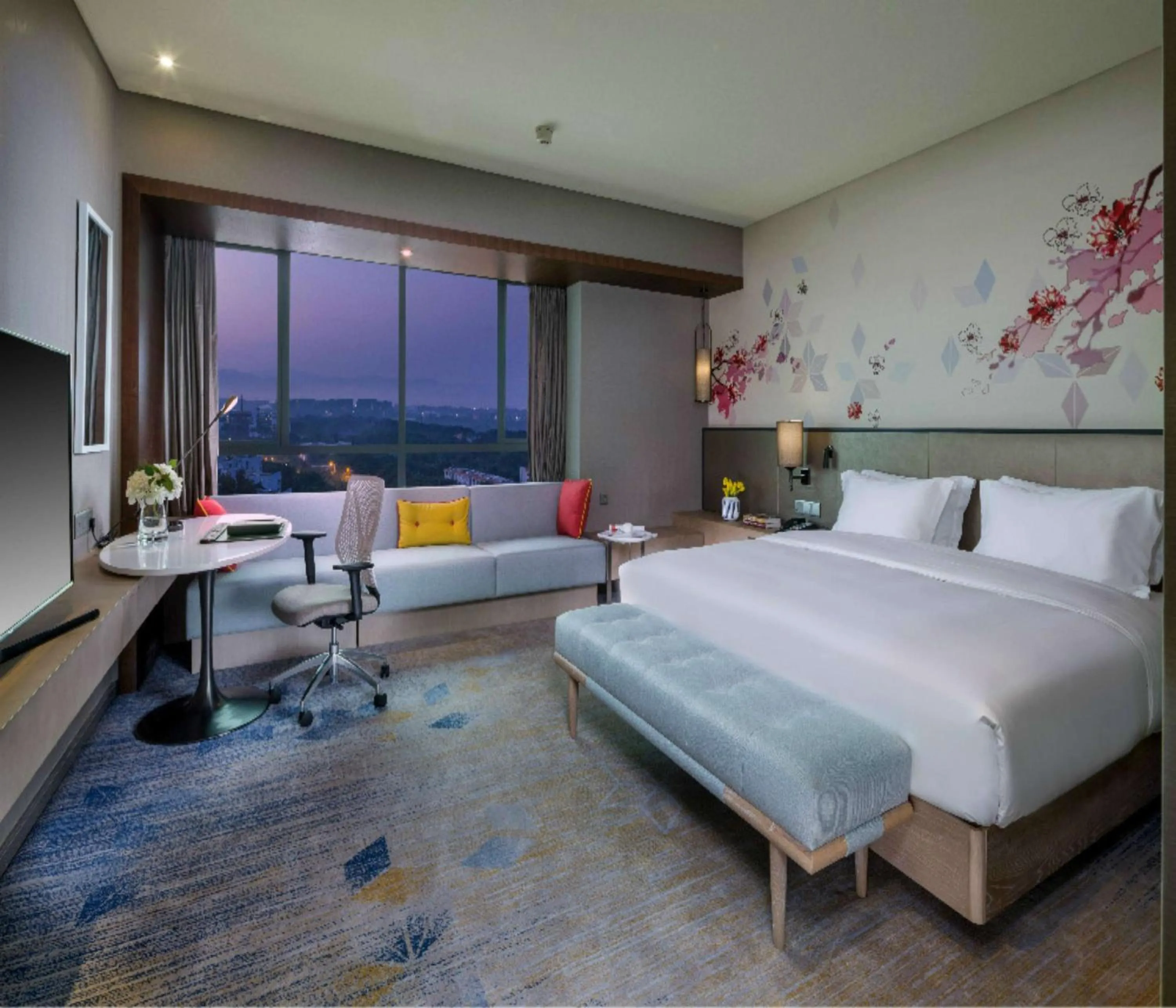 Bedroom, Bed in Hilton Garden Inn Zhongshan Guzhen