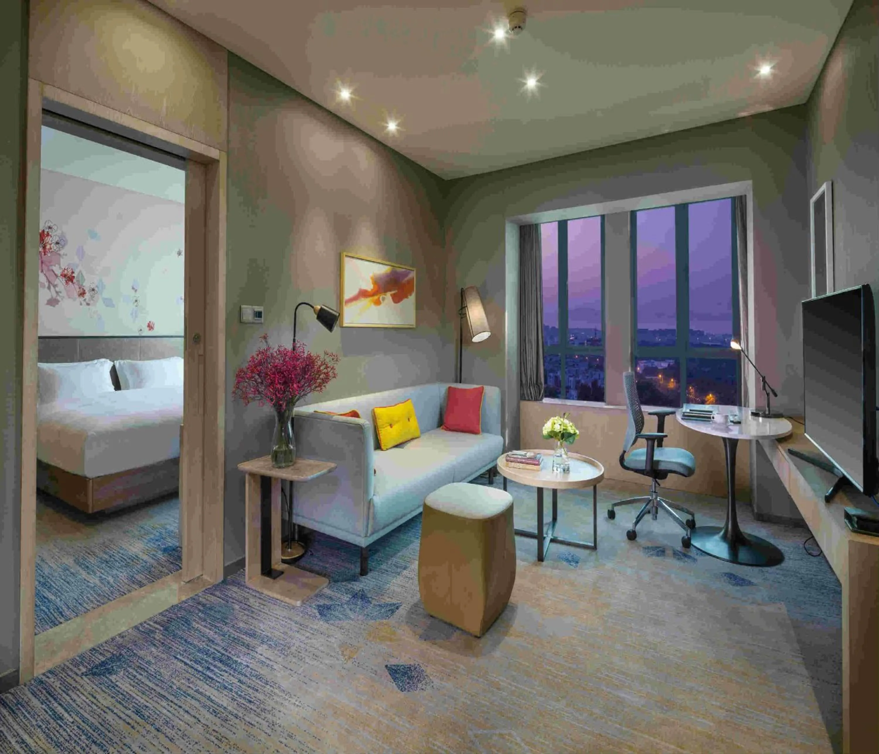Bedroom, Bed in Hilton Garden Inn Zhongshan Guzhen