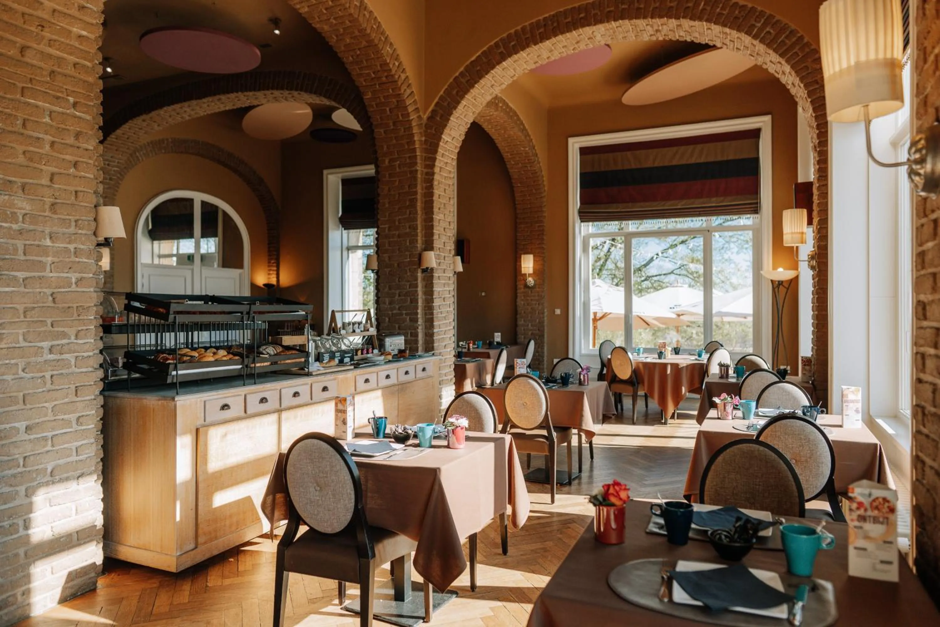 Buffet breakfast in Le Chateau de Namur