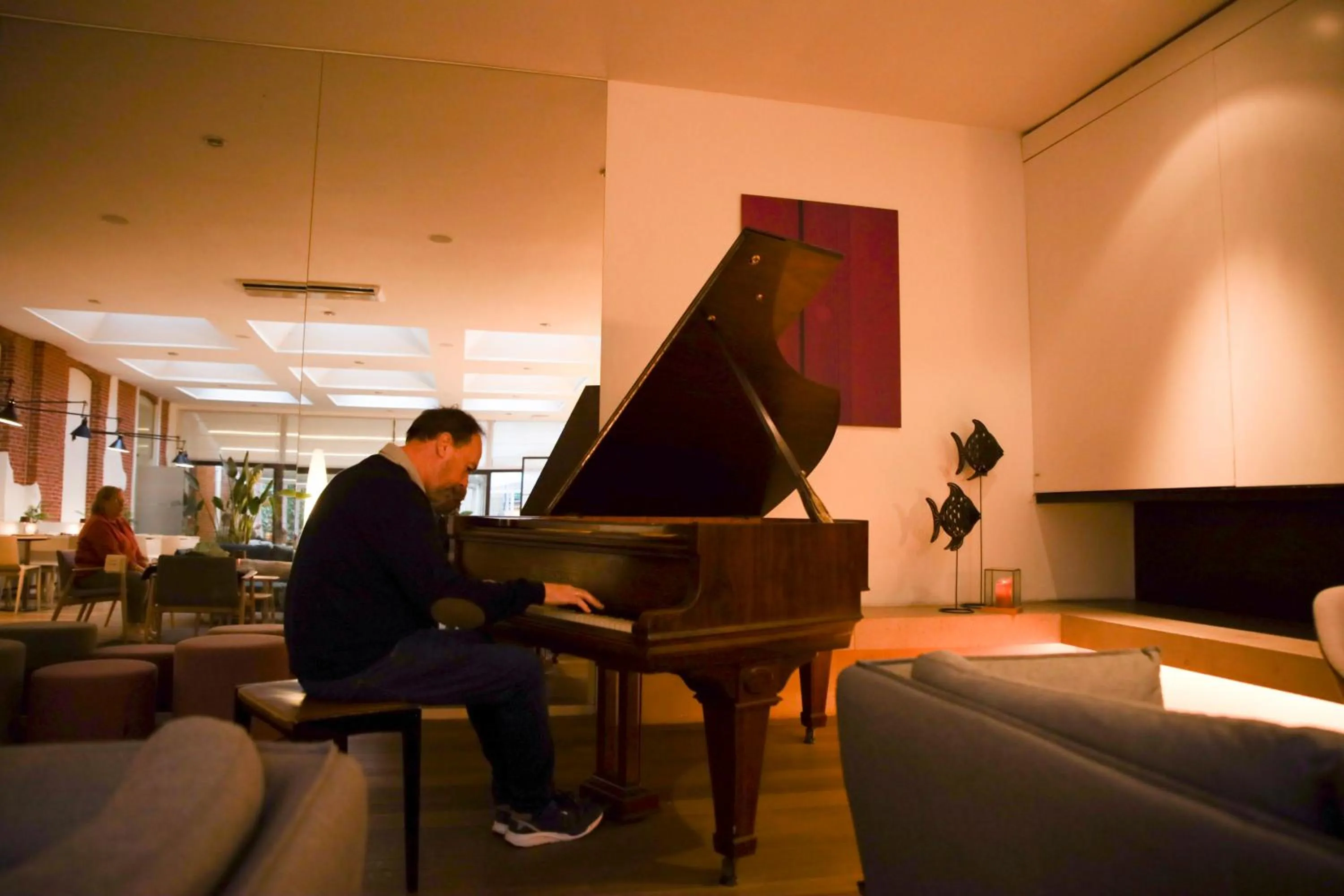 Lounge or bar in Alfa Inn