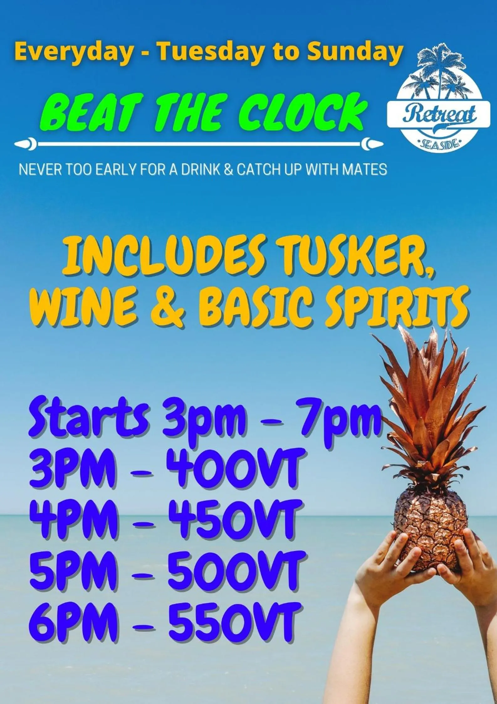 Restaurant/places to eat in Retreat Seaside