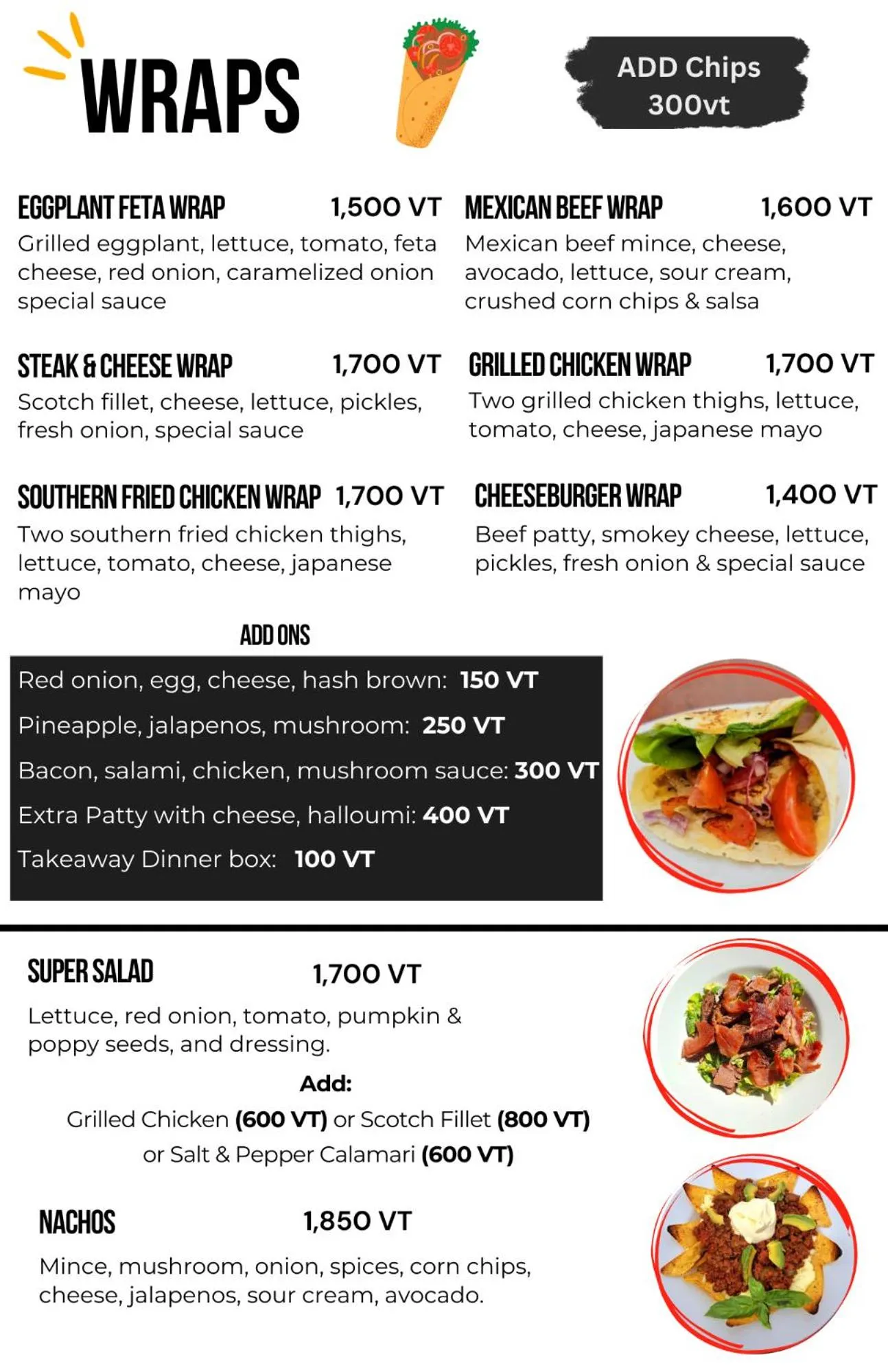 Food and drinks in Retreat Seaside