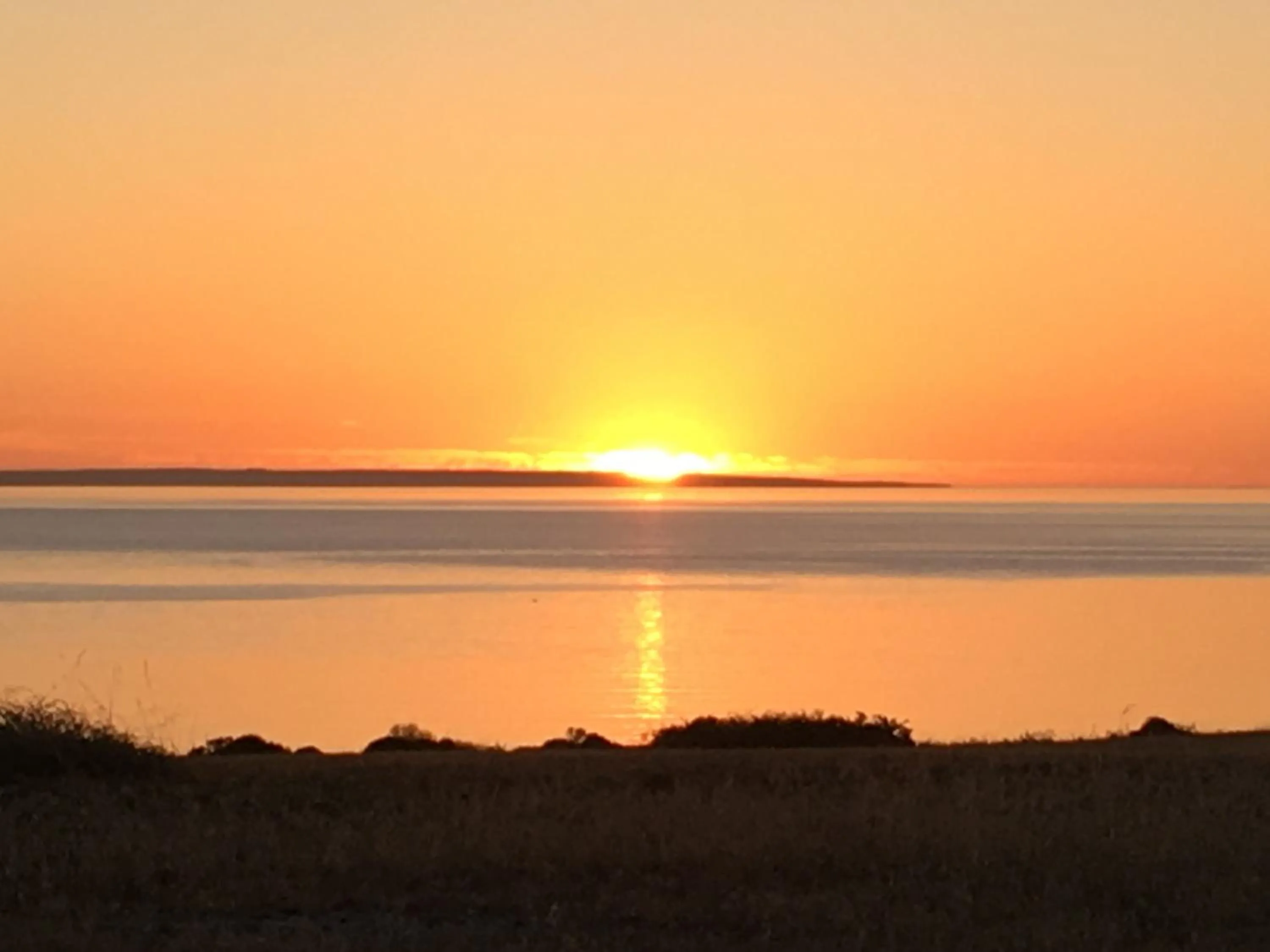 Sunset in Perlubie Sea