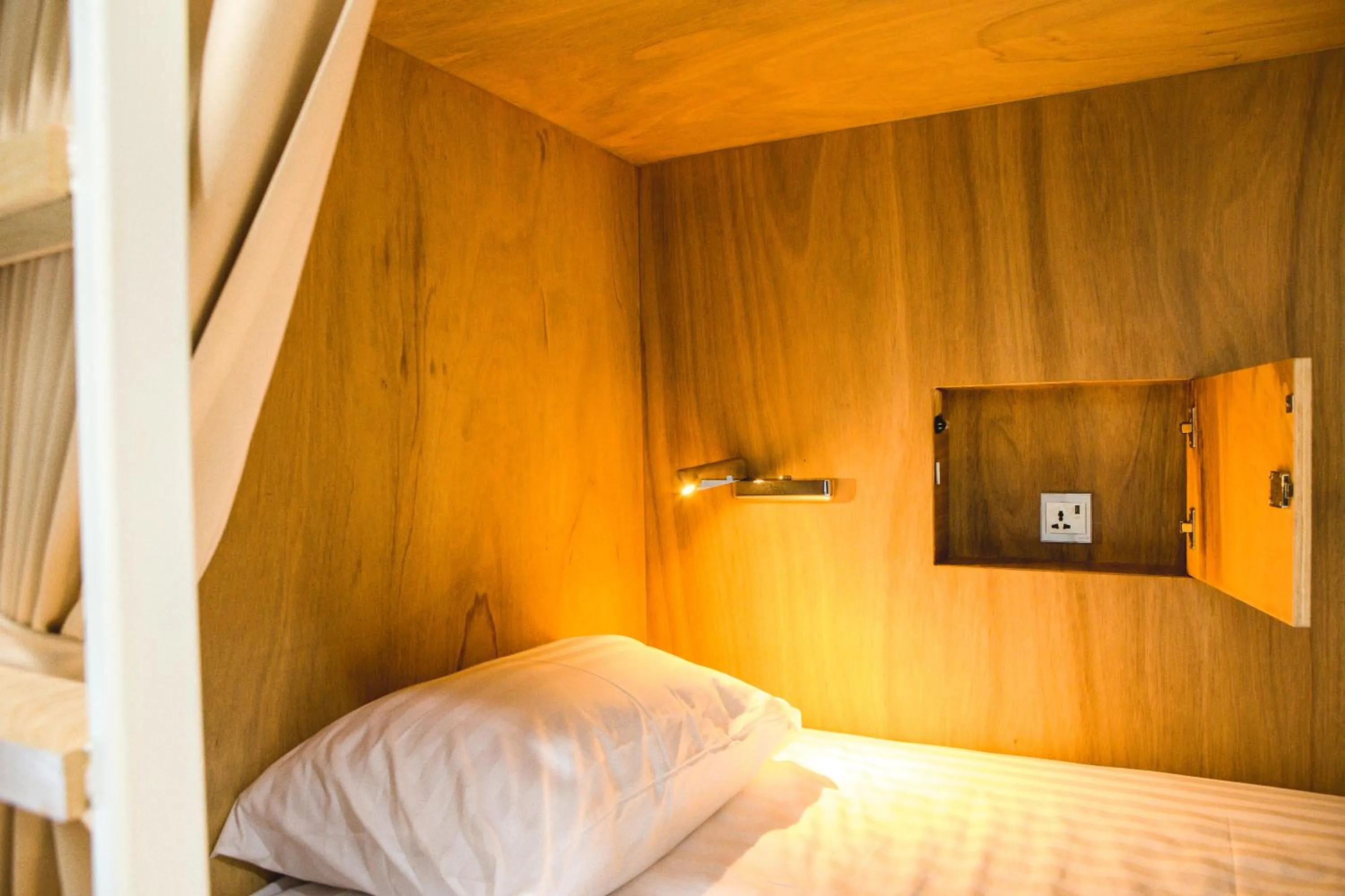 Decorative detail, Bed in BoB Hostel บ็อบโฮสเทล