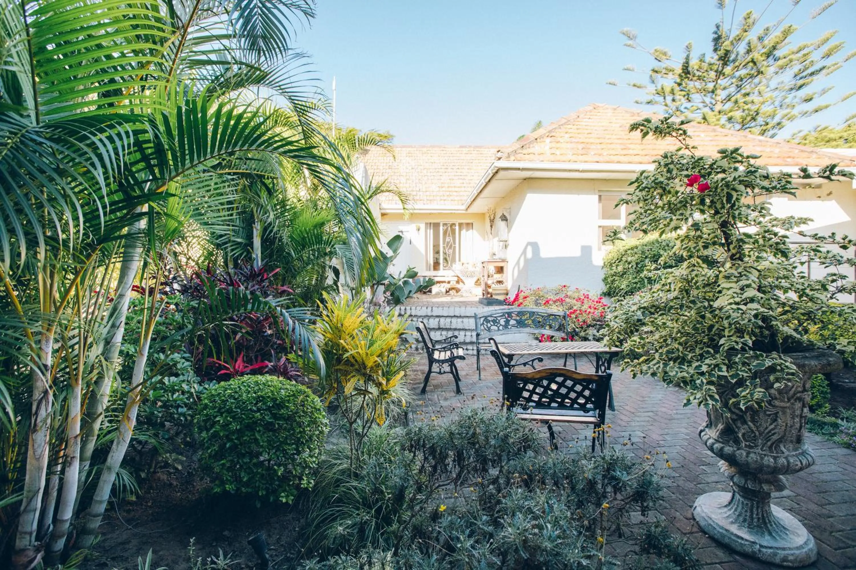 Garden in Santorini Guesthouse