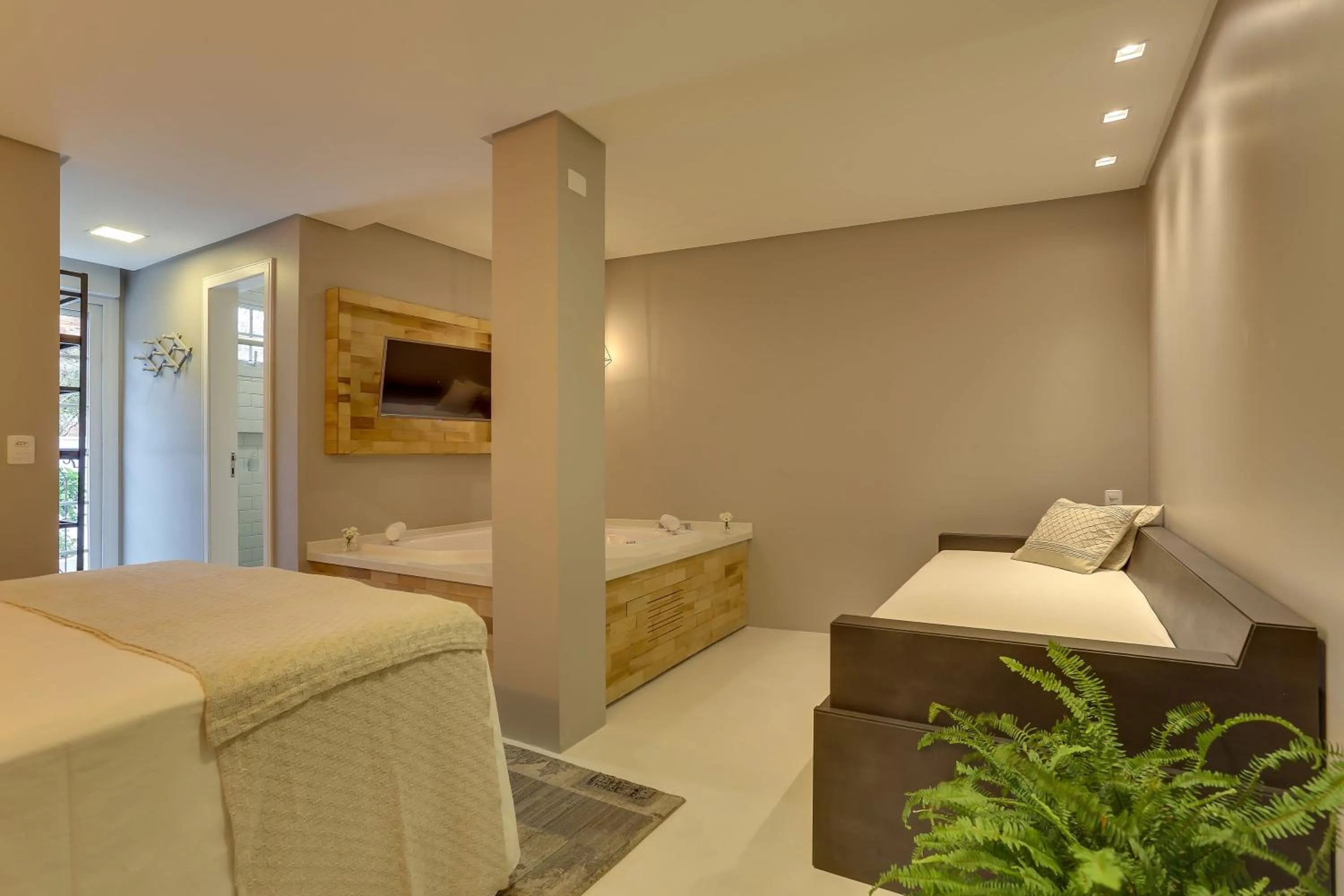 Bed in Solar Beach Hotel