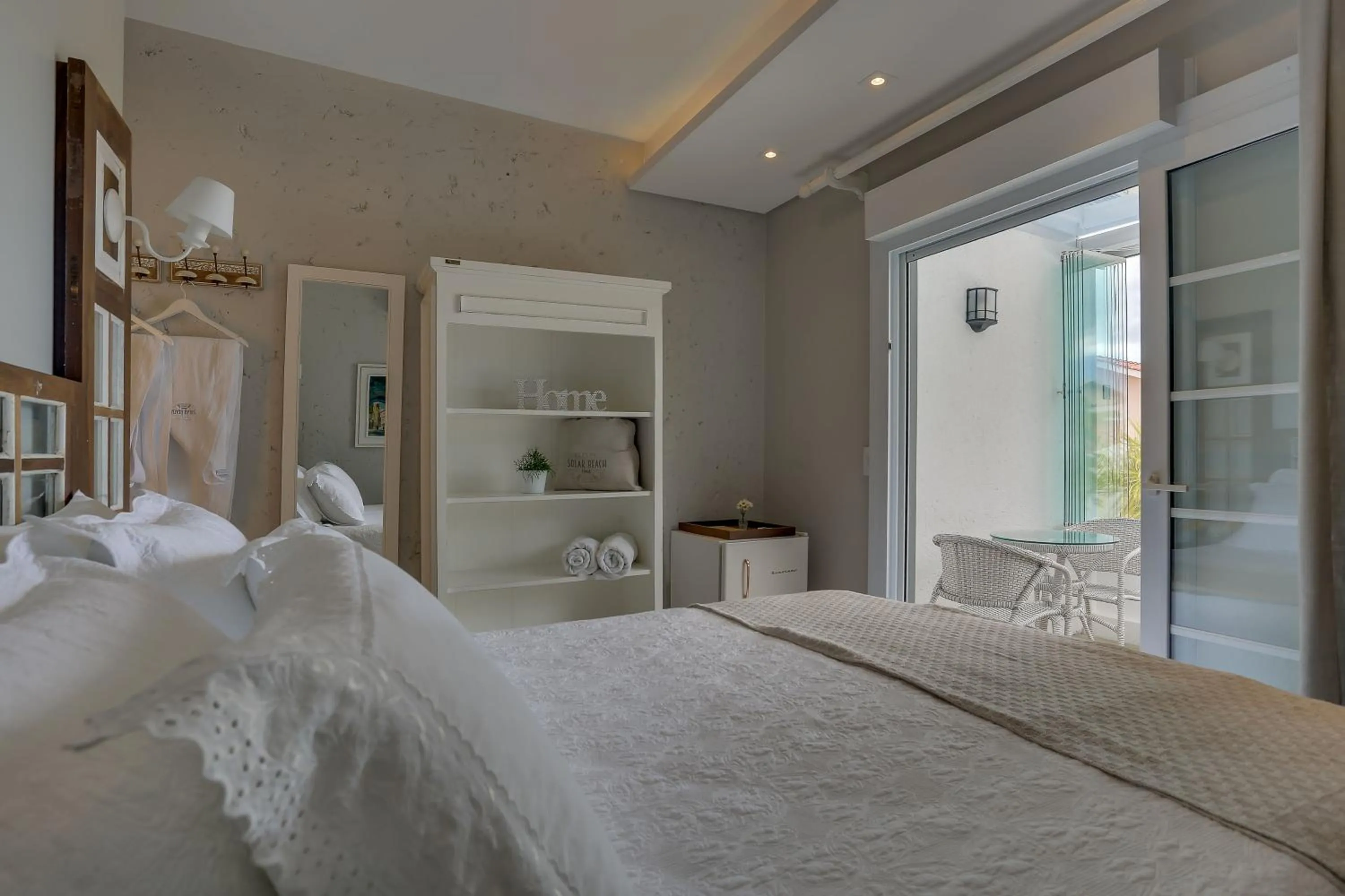 Bed in Solar Beach Hotel