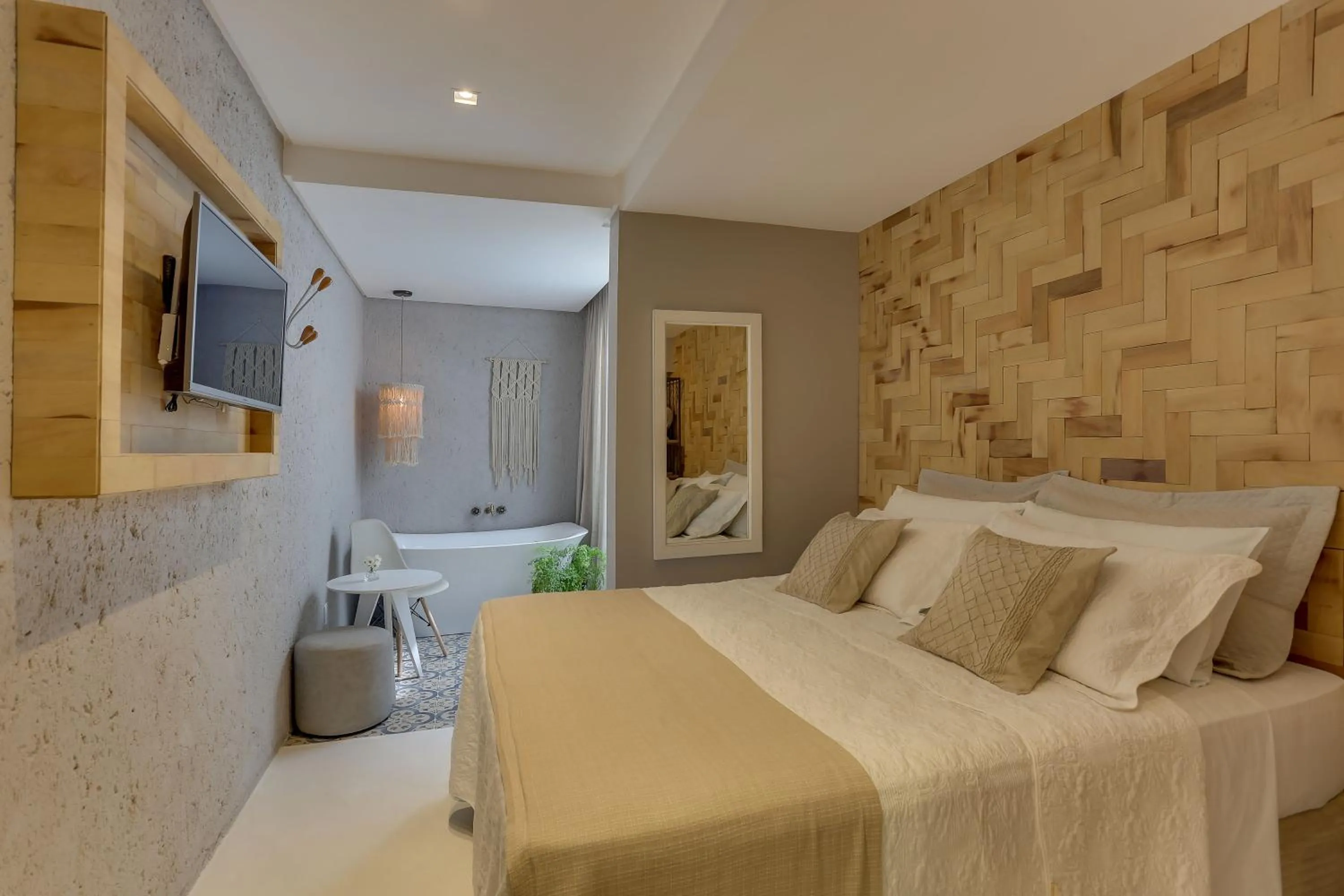 Bed in Solar Beach Hotel