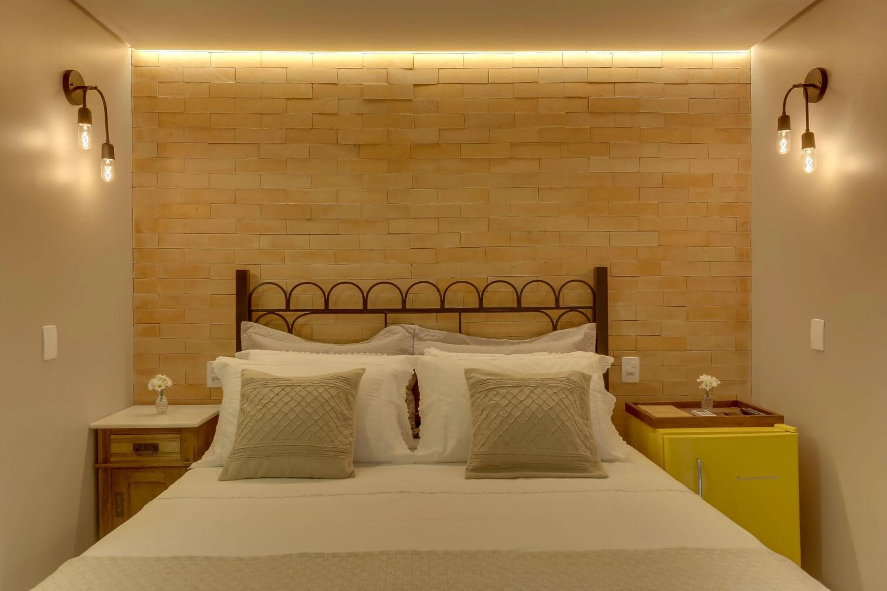 Bed in Solar Beach Hotel