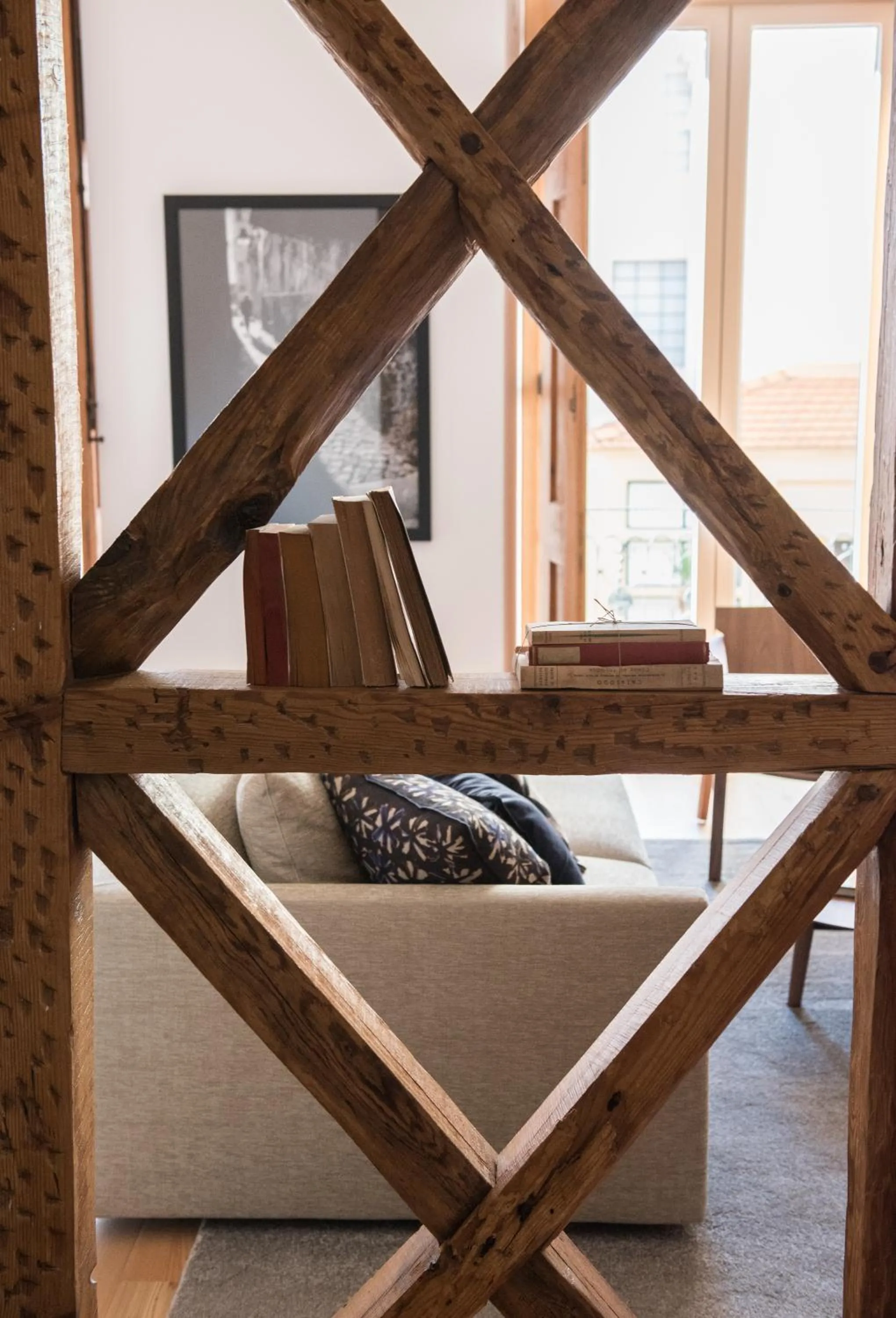 Living room in Flora Chiado Apartments