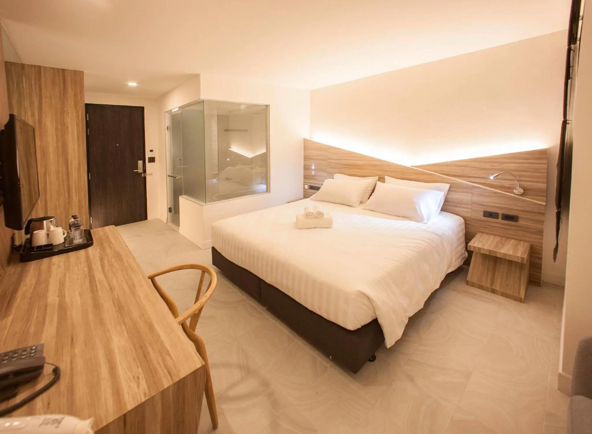 Photo of the whole room, Bed in WE Terminal Hotel