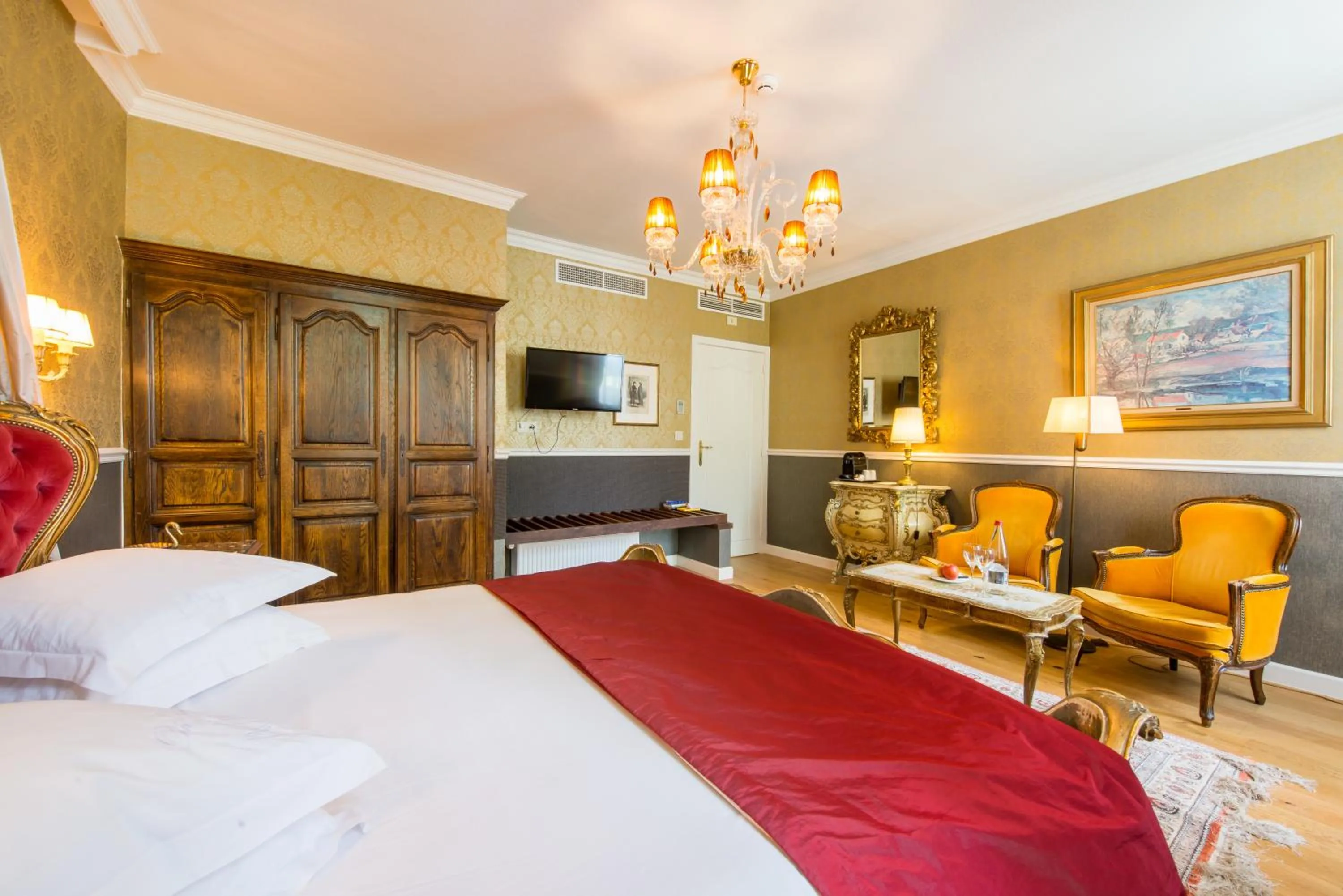 Bed in Boutique Hotel Die Swaene