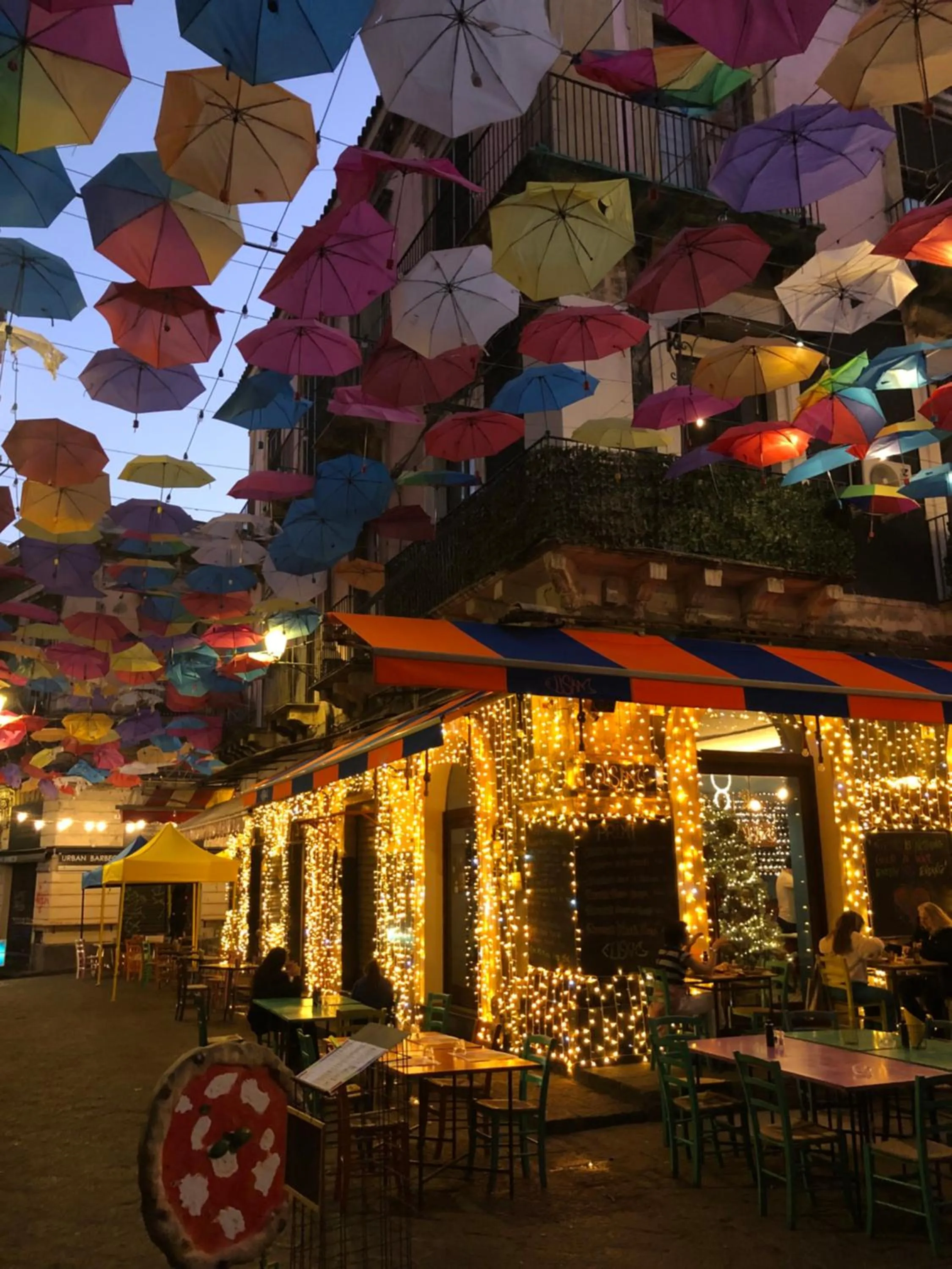 City view in Large double room in Catania, B&B Le voci del mercato