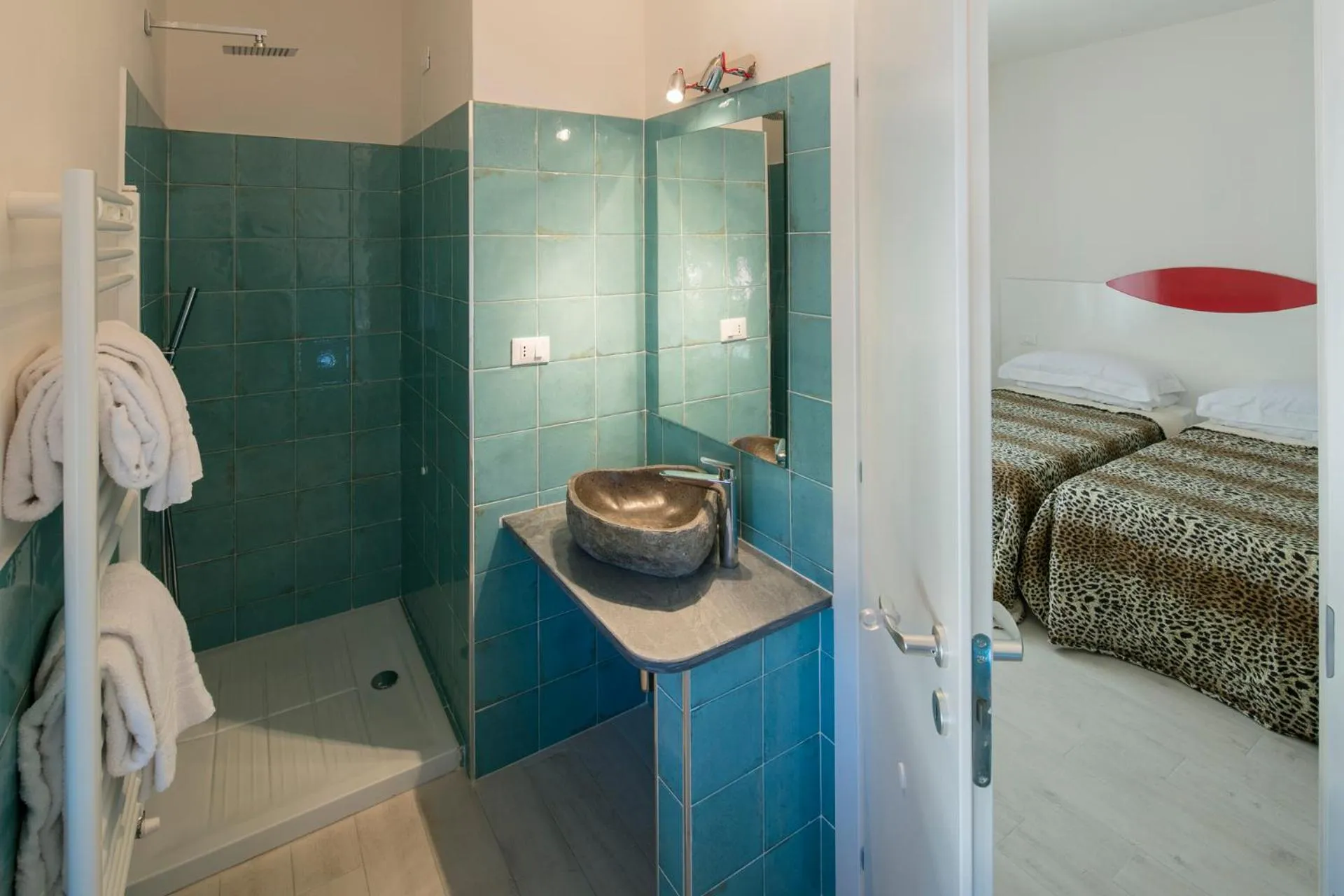 Bathroom, Bed in Affittacamere Margherita