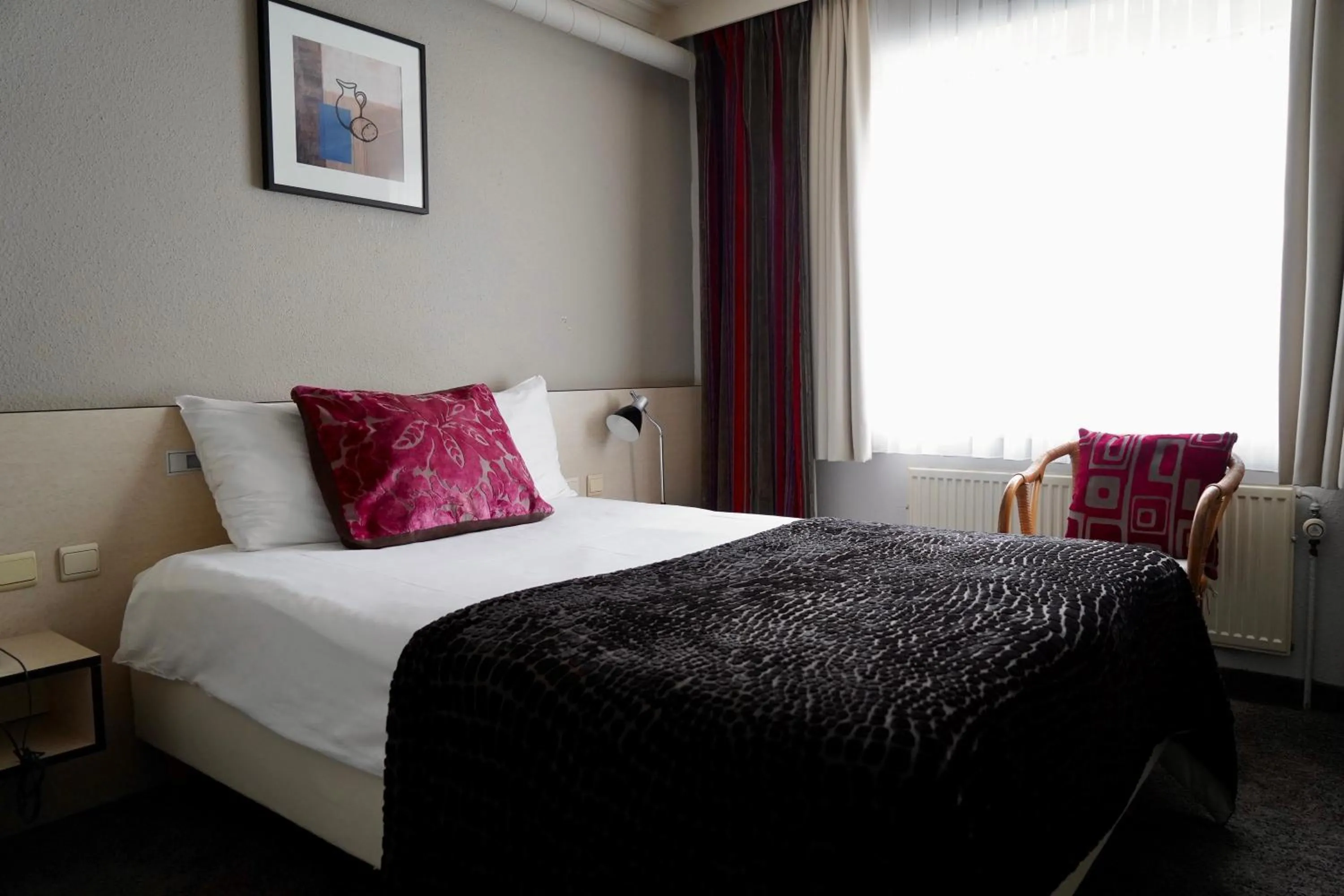 Bedroom, Bed in Hotel Prins Boudewijn