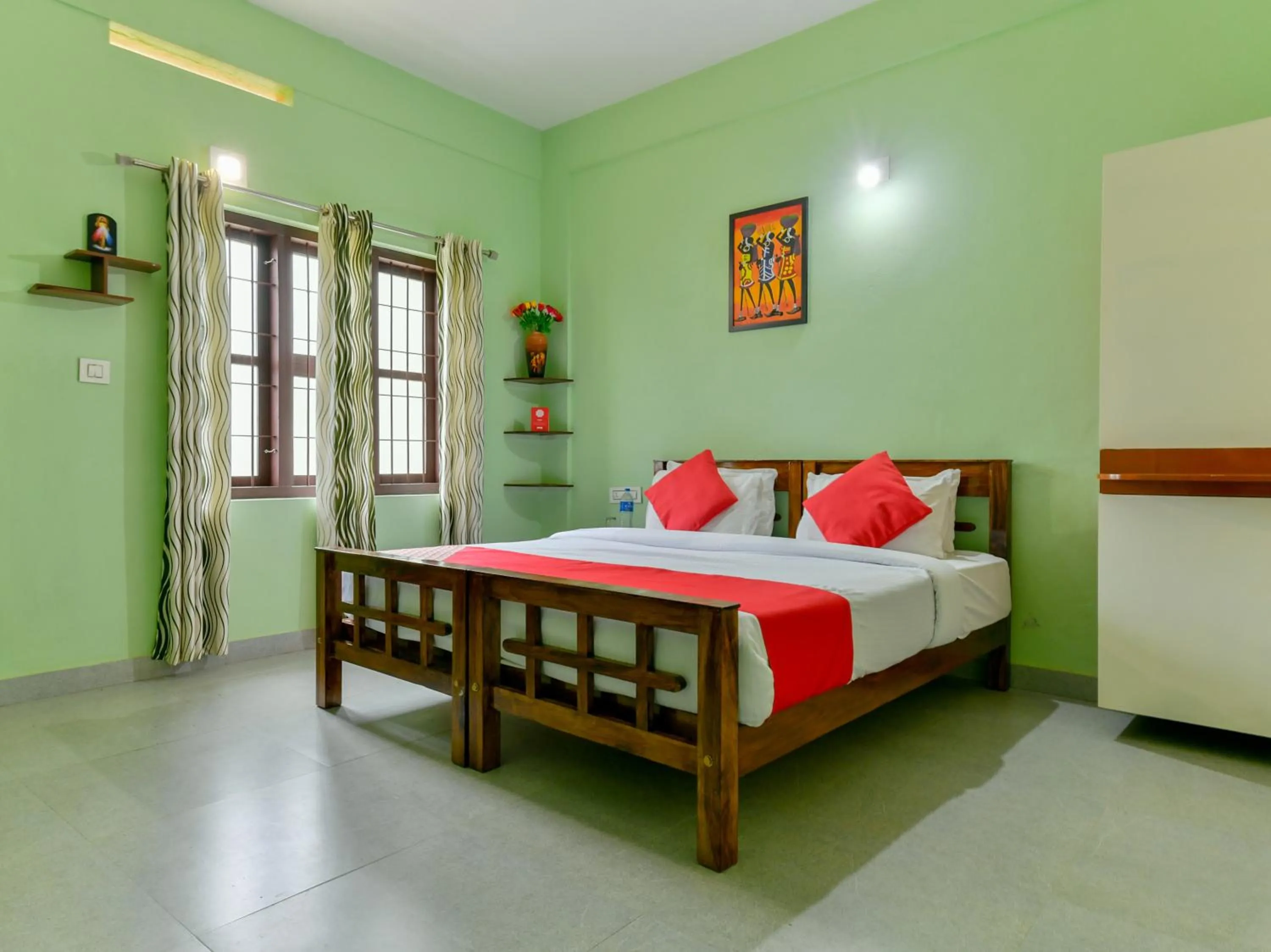 Bed in Gooseberry Family Retreats - Wayanad by KARAPUZHA RESORTS