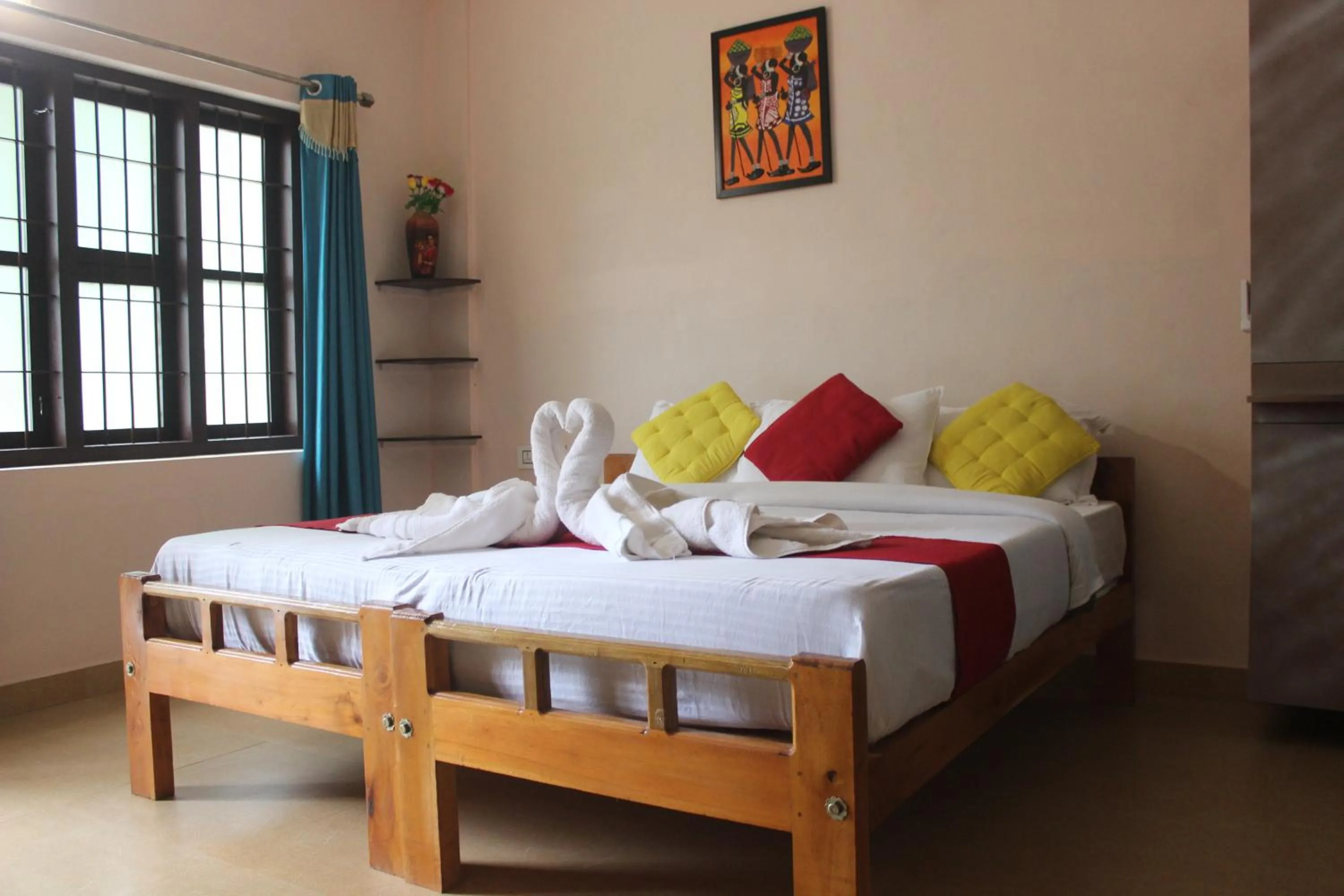 Bed in Gooseberry Family Retreats - Wayanad by KARAPUZHA RESORTS