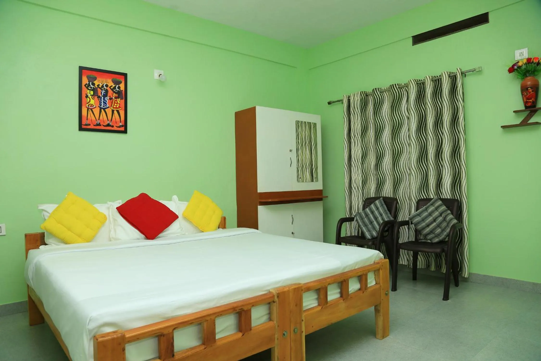 Photo of the whole room, Bed in Gooseberry Family Retreats - Wayanad by KARAPUZHA RESORTS