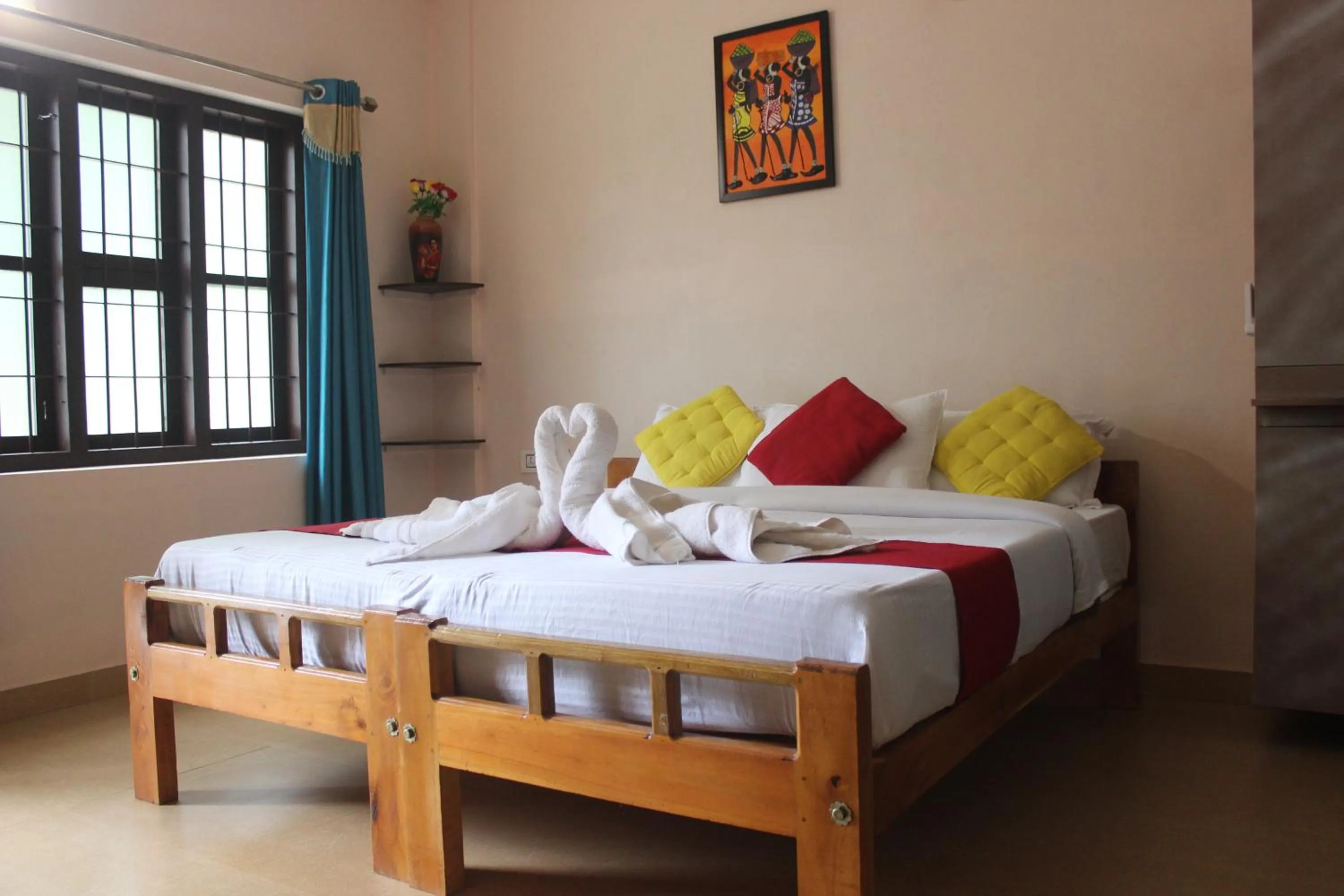 Bed in Gooseberry Family Retreats - Wayanad by KARAPUZHA RESORTS