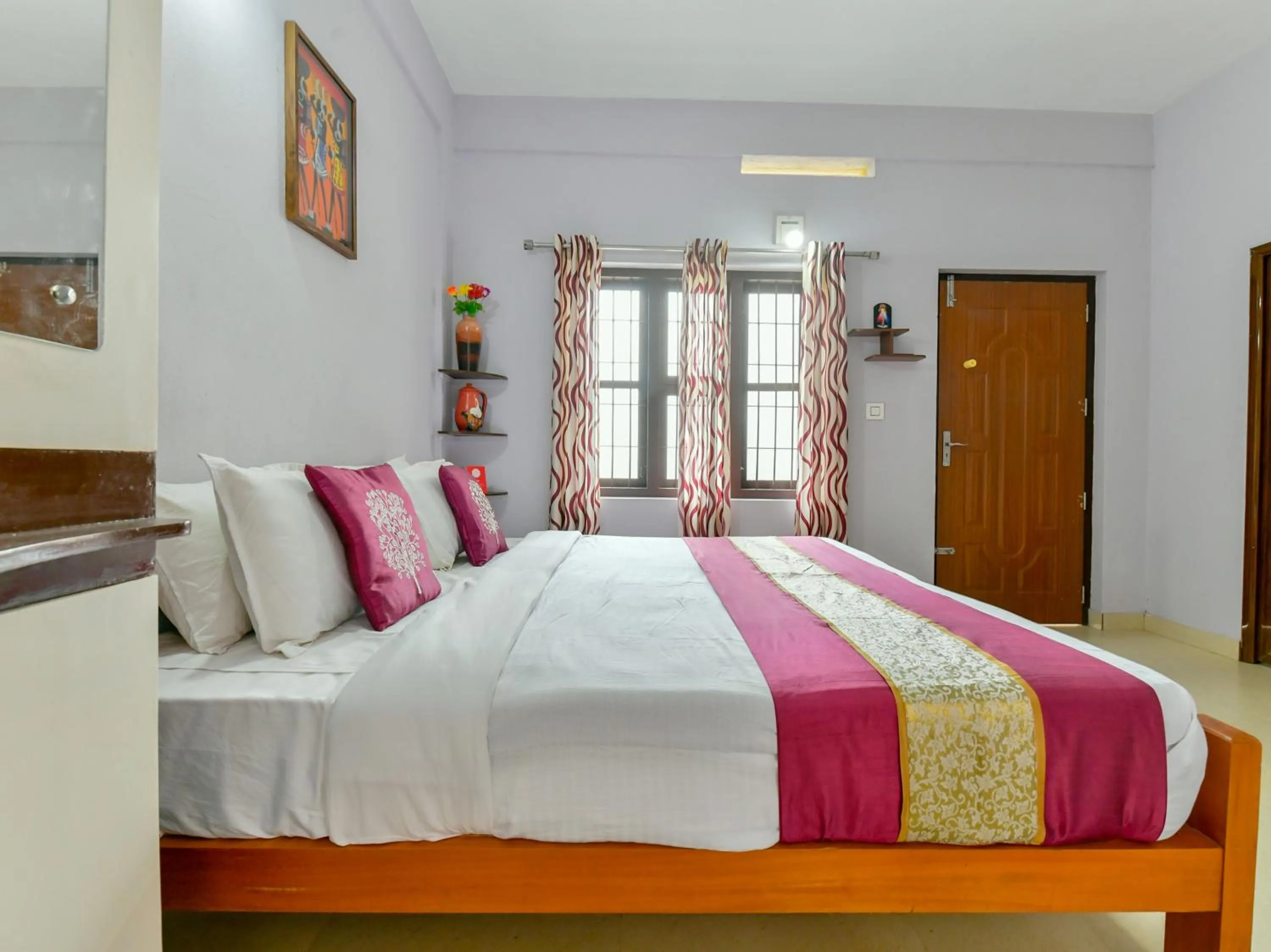 Bed in Gooseberry Family Retreats - Wayanad by KARAPUZHA RESORTS