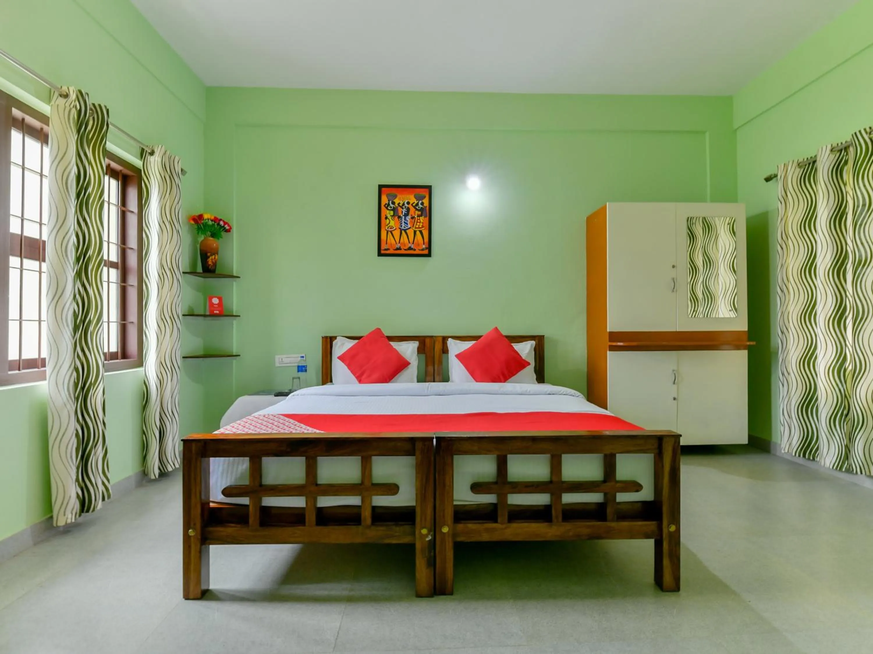 Bed in Gooseberry Family Retreats - Wayanad by KARAPUZHA RESORTS