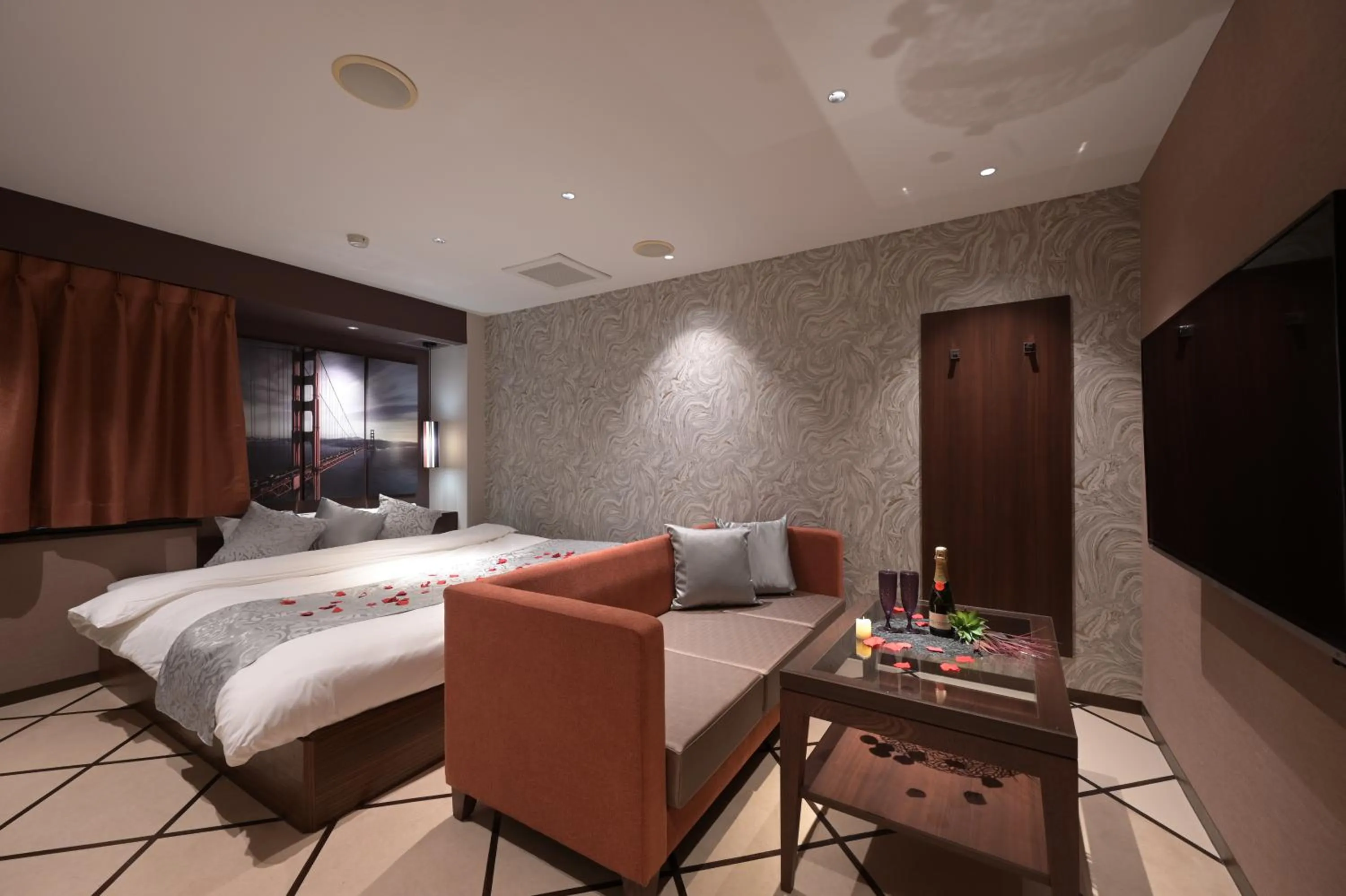 Photo of the whole room, Bed in BAMBOO GARDEN Shinyokohama only Adult