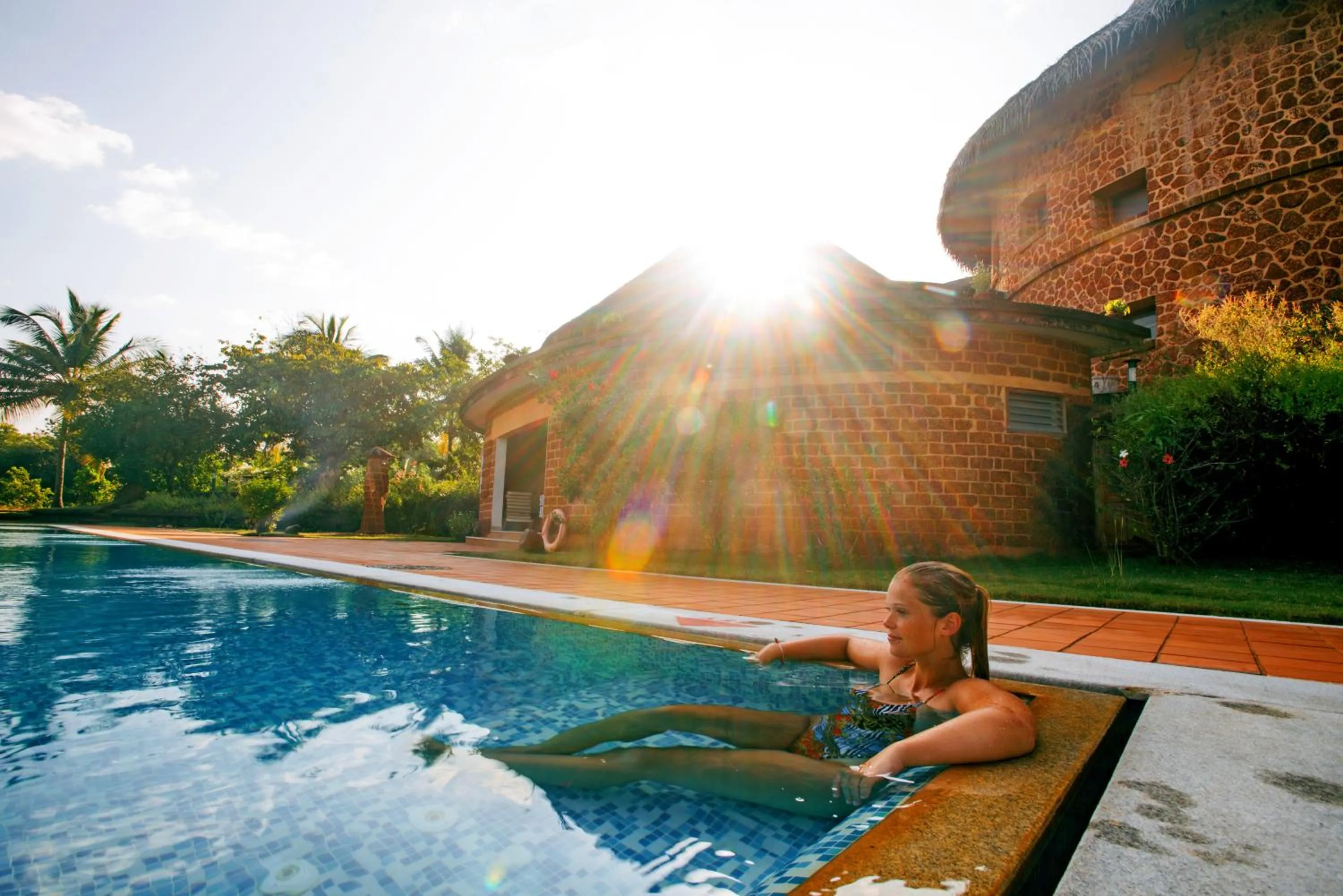 Swimming pool in SwaSwara Wellness - A CGH Earth Experience, Gokarna