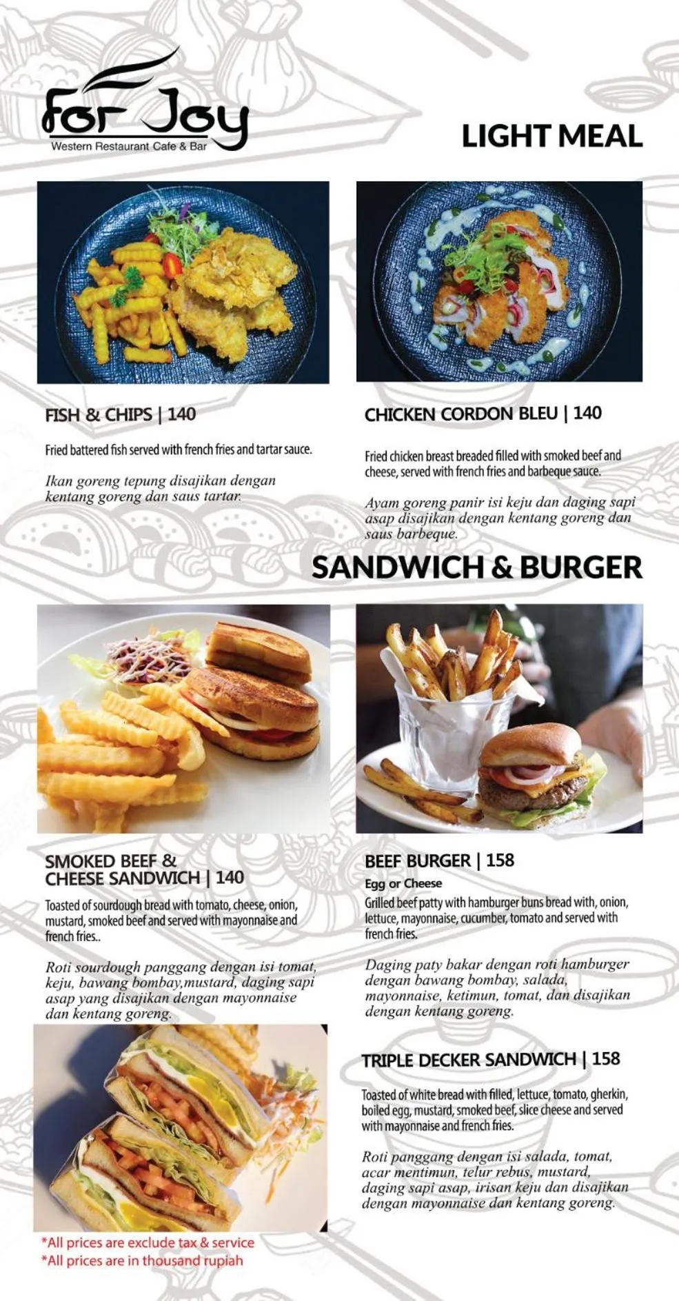 Food in Forbis Hotel