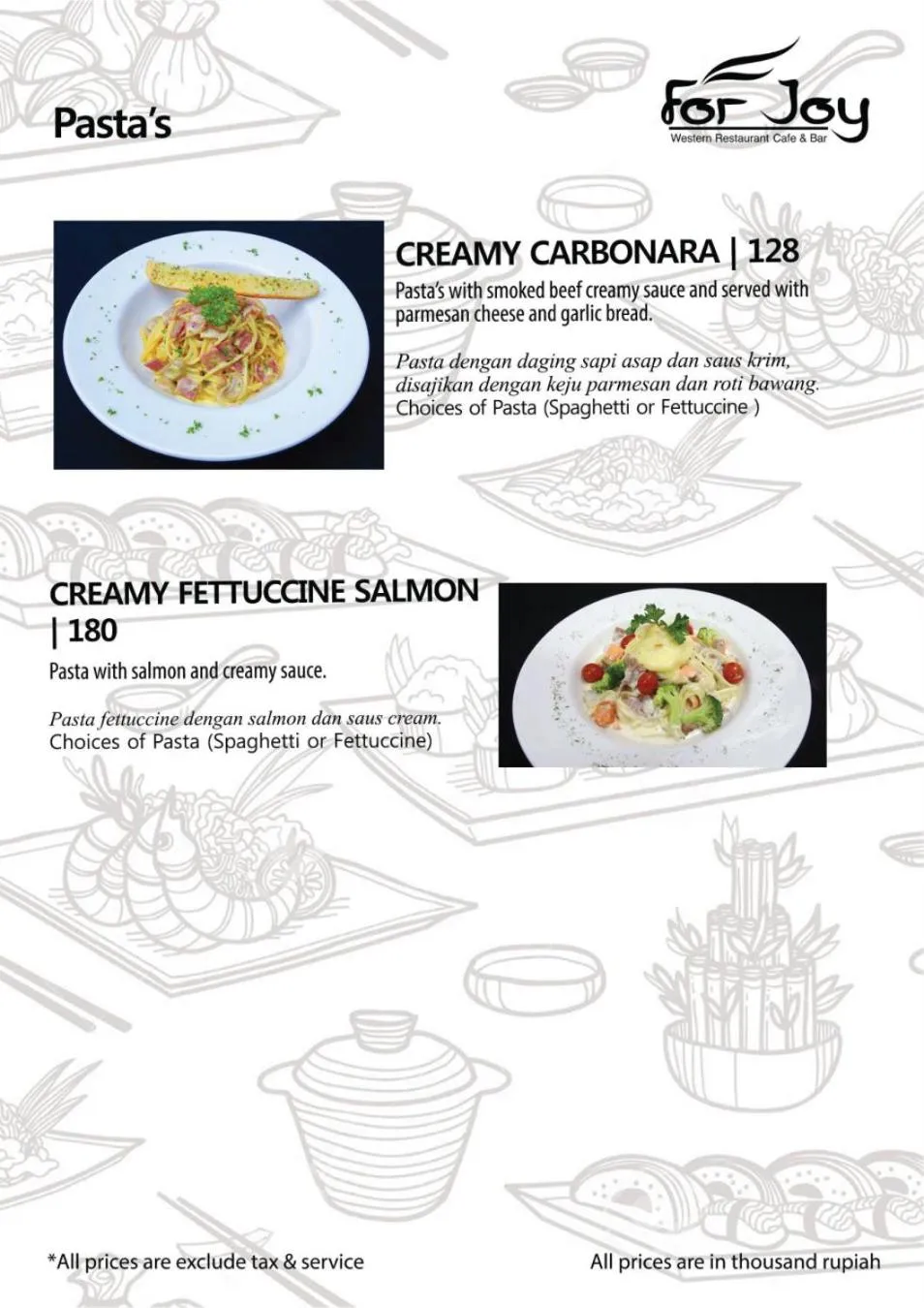 Food in Forbis Hotel