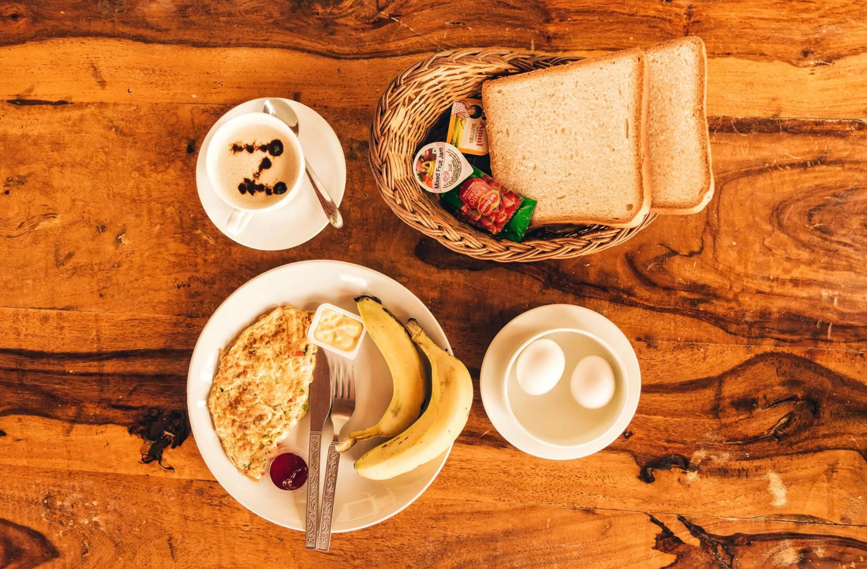 Breakfast in Zostel Udaipur