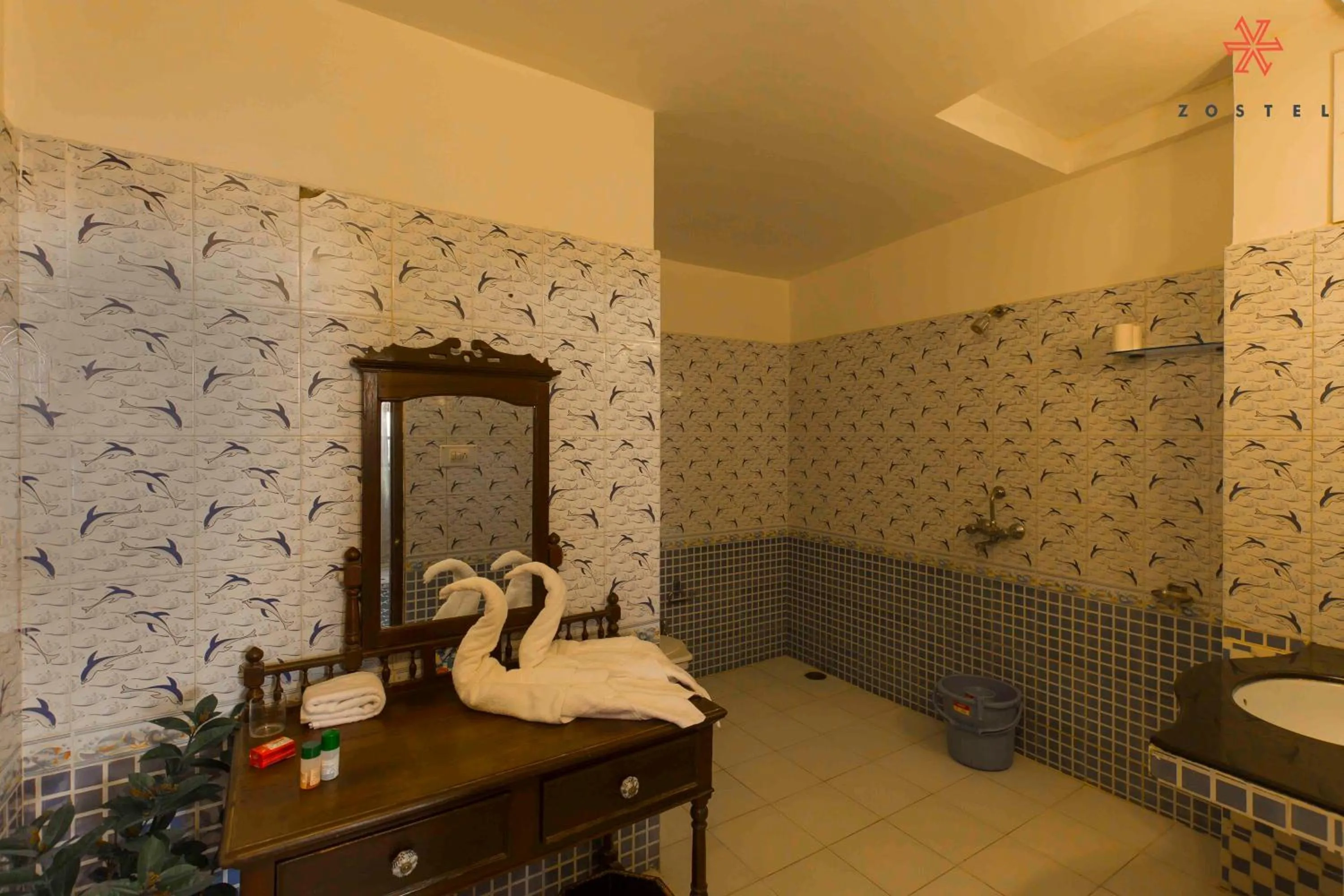 Bathroom in Zostel Udaipur