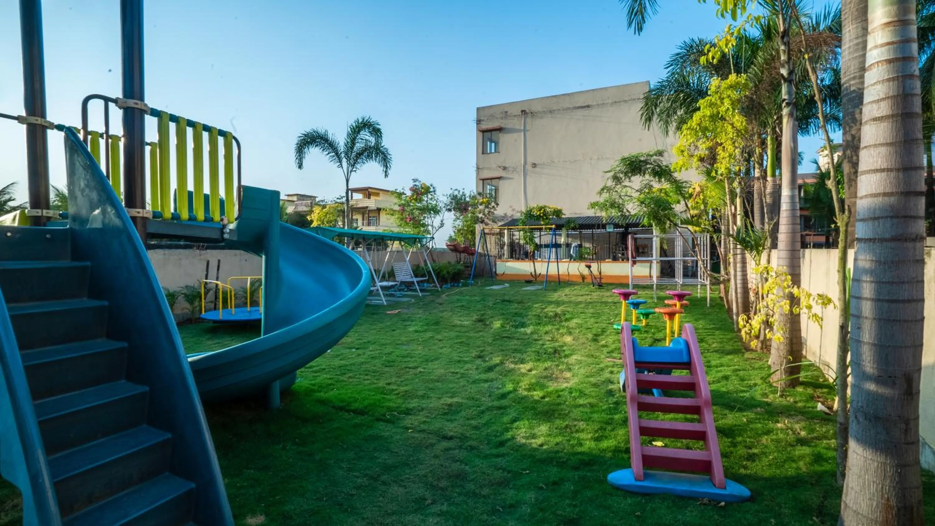 Children play ground in Hotel Sonar Bangla Tarapith