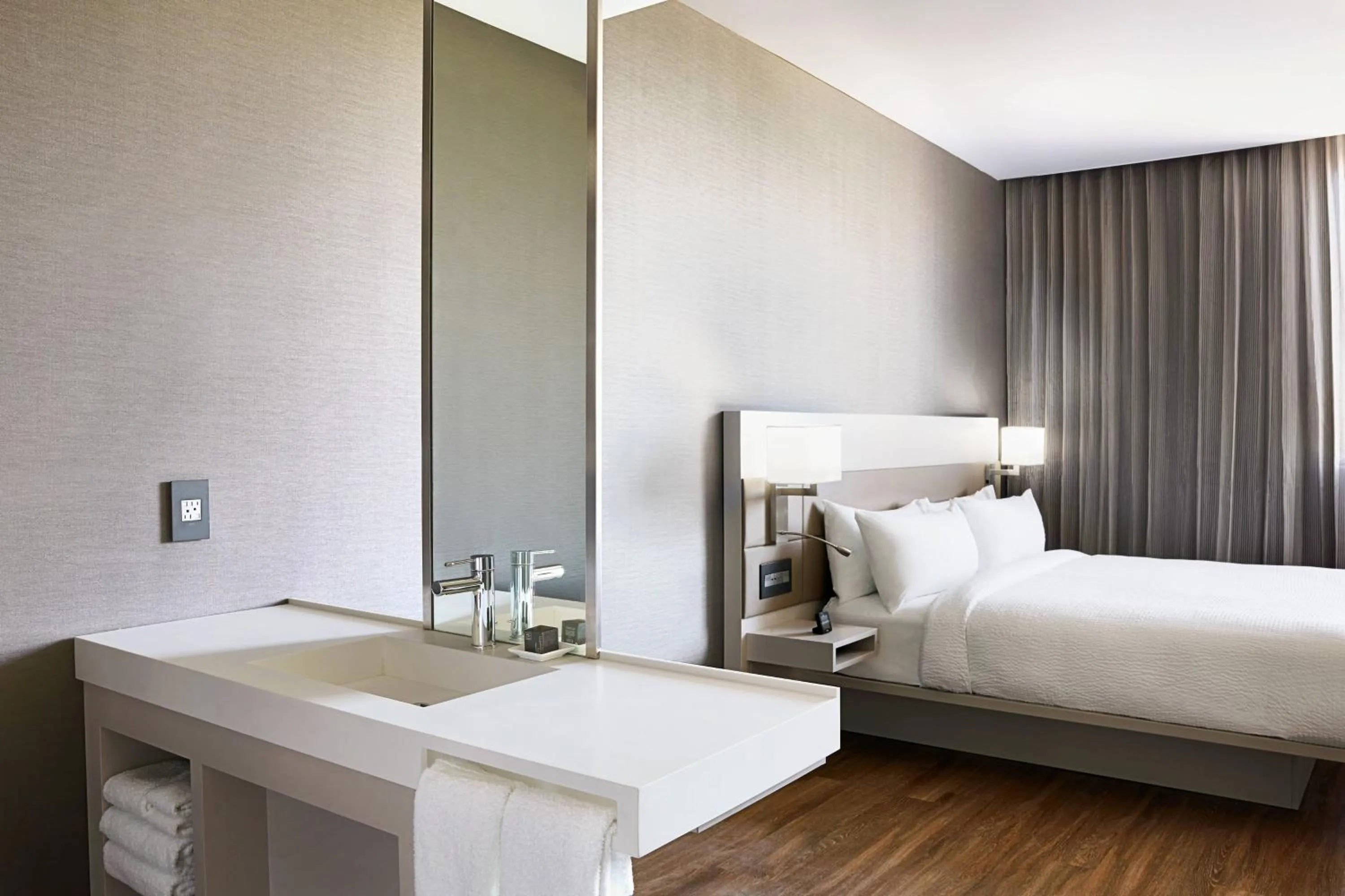 Photo of the whole room, Bed in AC Hotel by Marriott Miami Aventura