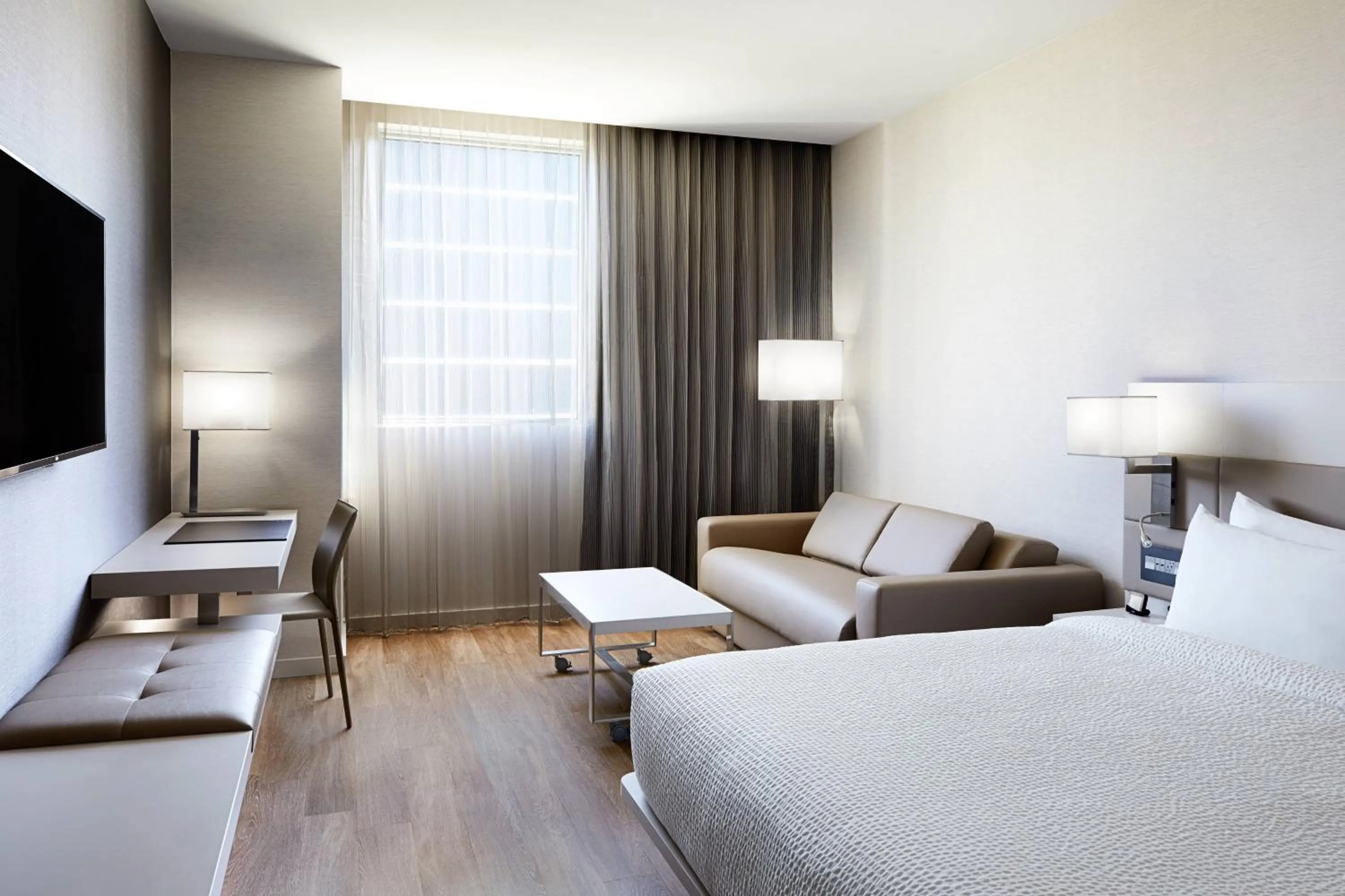 Photo of the whole room, Bed in AC Hotel by Marriott Miami Aventura